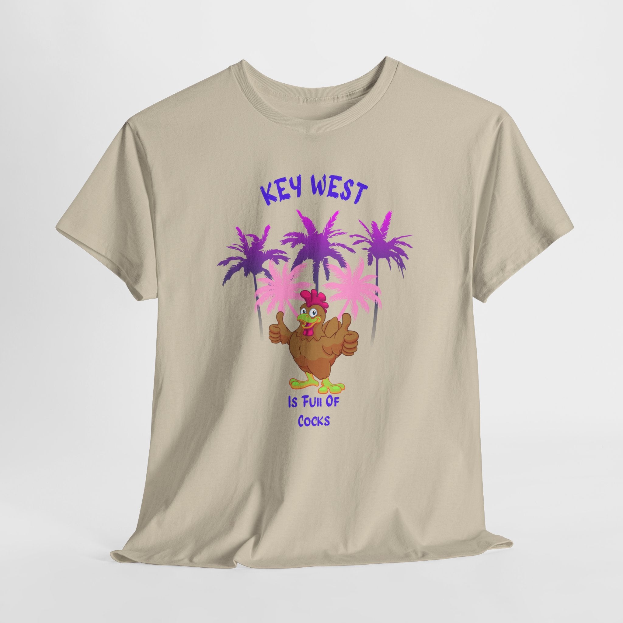 Key West Fun "Lots of Cocks" Unisex Heavy Cotton Tee,  Double Entendre