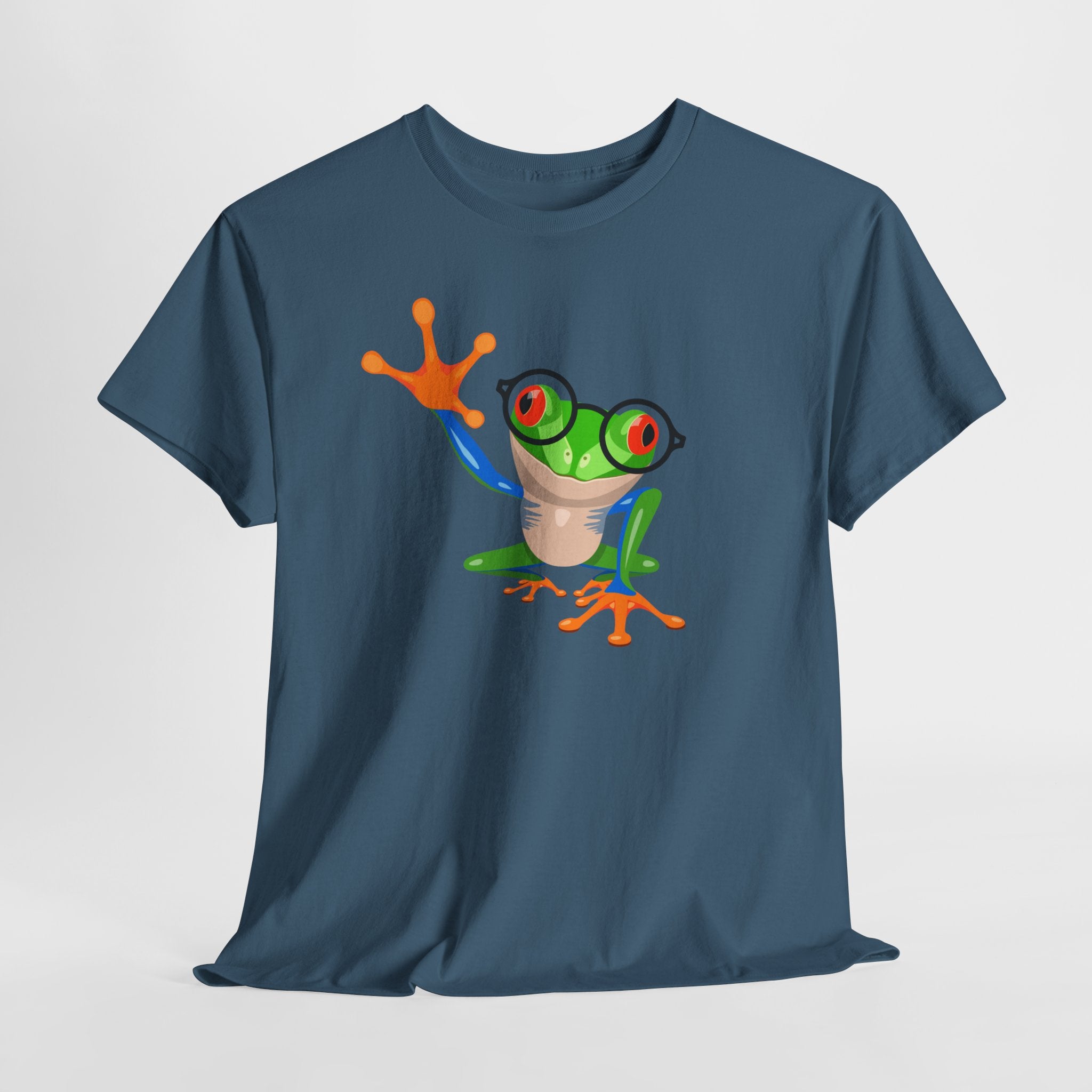 Playful Wizardly Tree Frog Graphic Tee, Unisex Casual Shirt, Funny T-Shirt, Nature Lover Gift, Eco-Friendly Fashion, Animal Lover Apparel