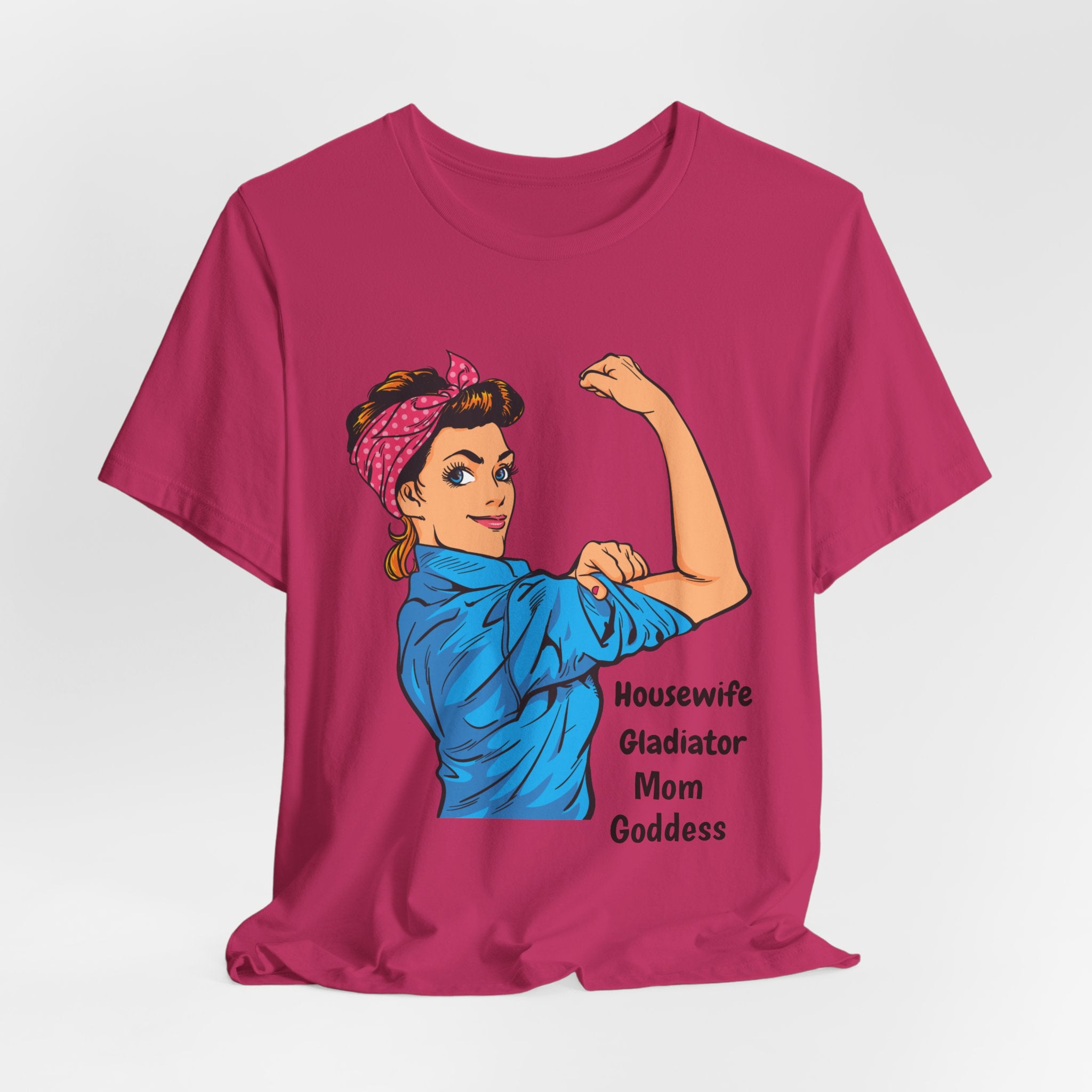 Empowered Housewife/Goddess Tee, Feminist Shirt, Mom Gift, Gladiator T-Shirt, Vintage Style Apparel, Everyday Favorite Tee
