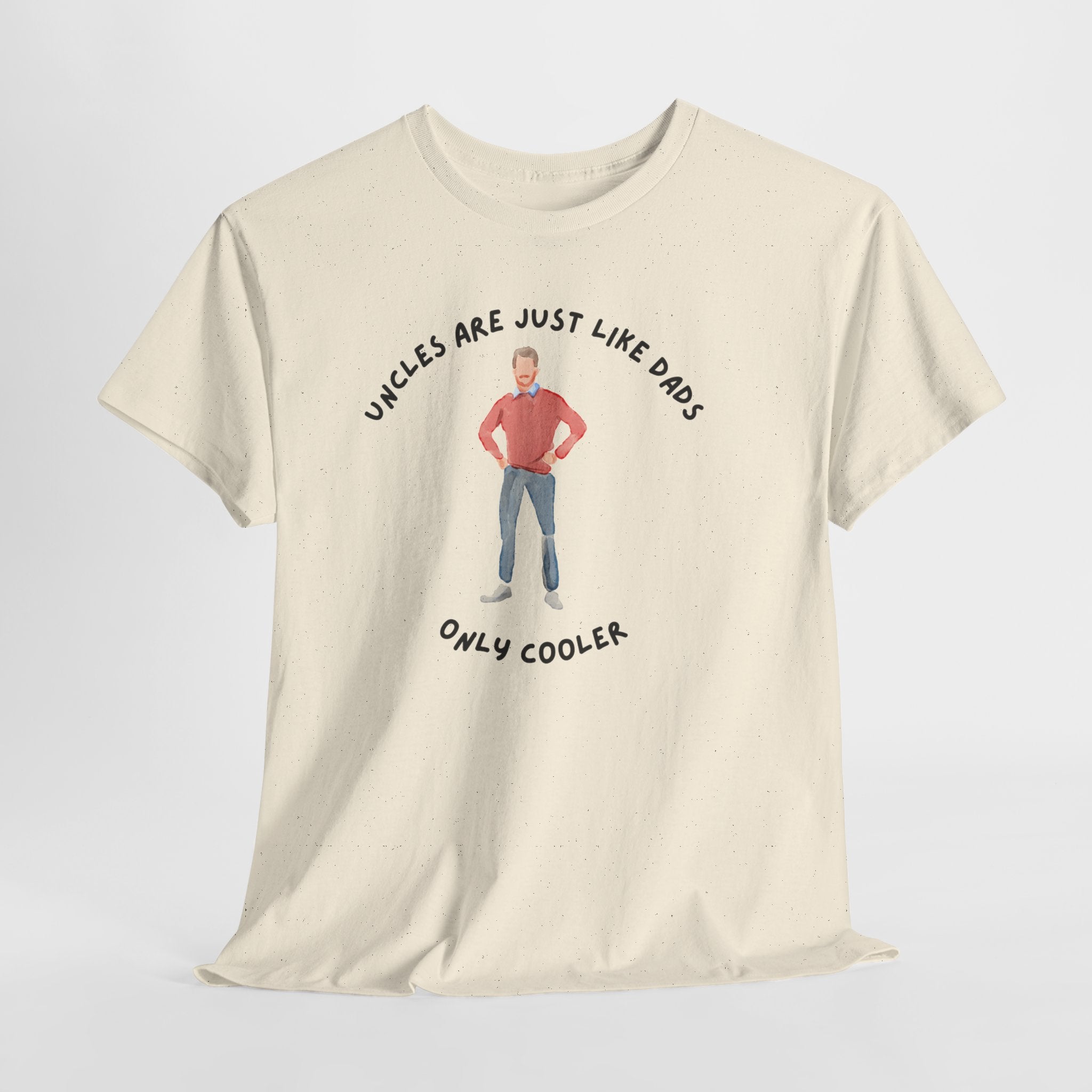 Fun Cool Uncle Tee Shirt - Unisex Heavy Cotton