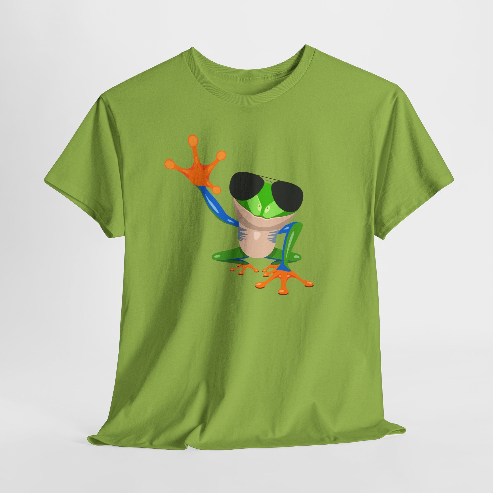 Cool Aviator Tree Frog Unisex Tee, Fun Unisex T-Shirt, Unique Gift for Nature Lovers, Casual Wear, Summer Outfit, Gift Idea for Kids
