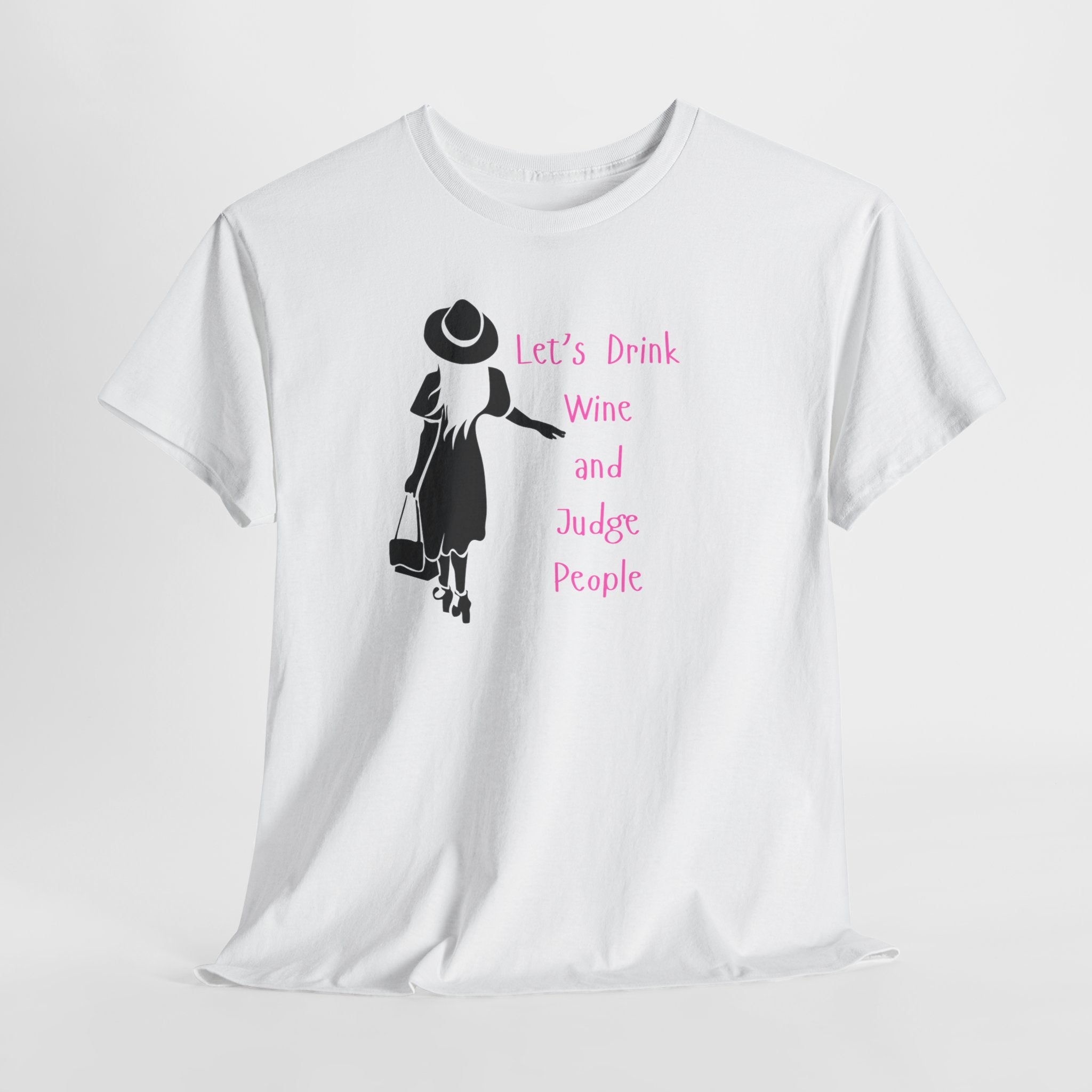 Bitchy but Fun   Let's Drink Wine Unisex Cotton Tee, Funny Wine Lover Shirt, Gift for Wine Enthusiasts, Perfect for Wine Night, Stay Classy Attire