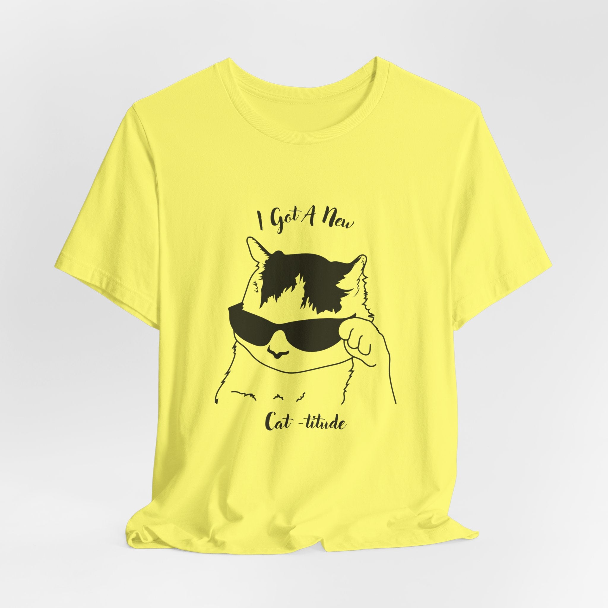 Cat Lovers Show Your Cool Cat - titude  with this Fun Heavy Cotton Unisex Tee Shirt