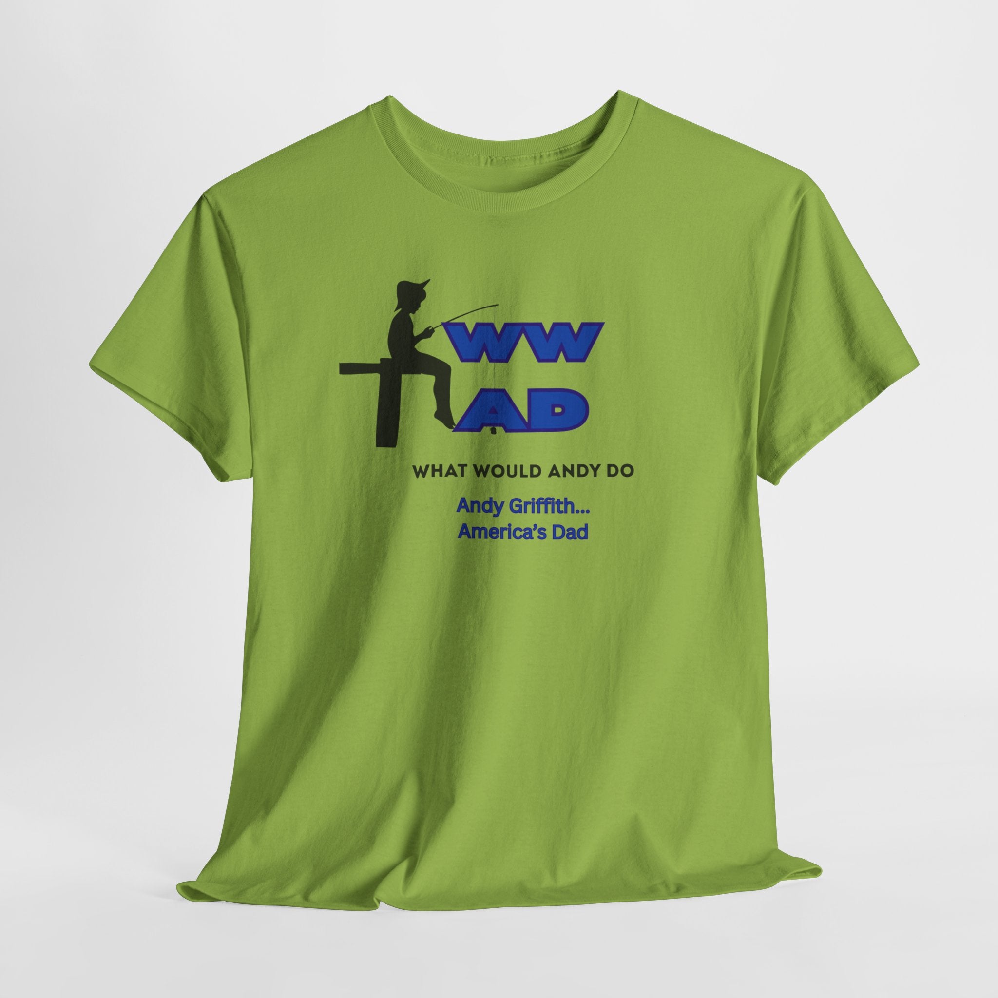 Nostalgic WWAD What Would Andy Do - Andy Griffith America's Dad  Unisex Heavy Cotton T-Shirt