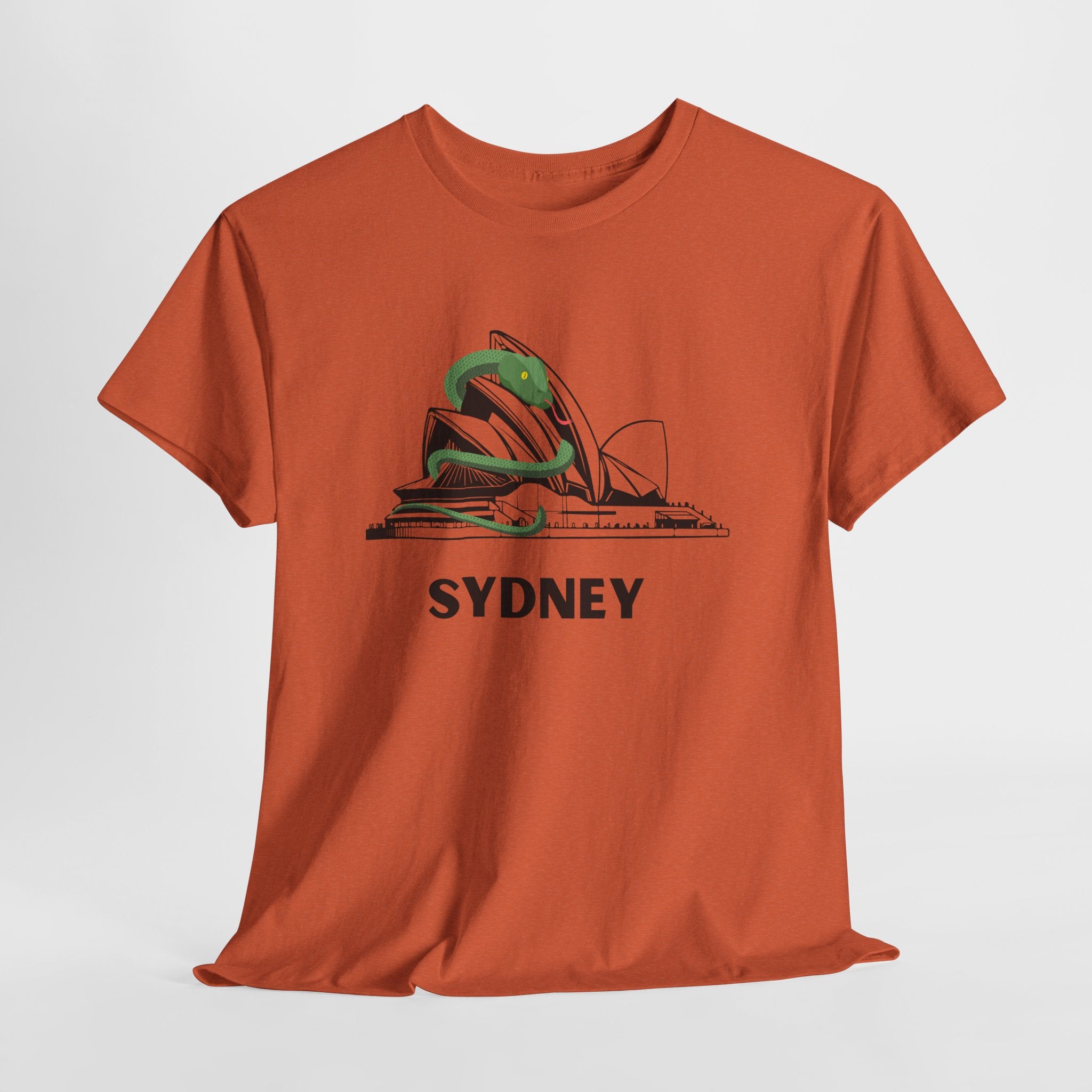 Fun and Quirky Sydney Opera House Graphic Unisex Heavy Cotton Tee Shirt