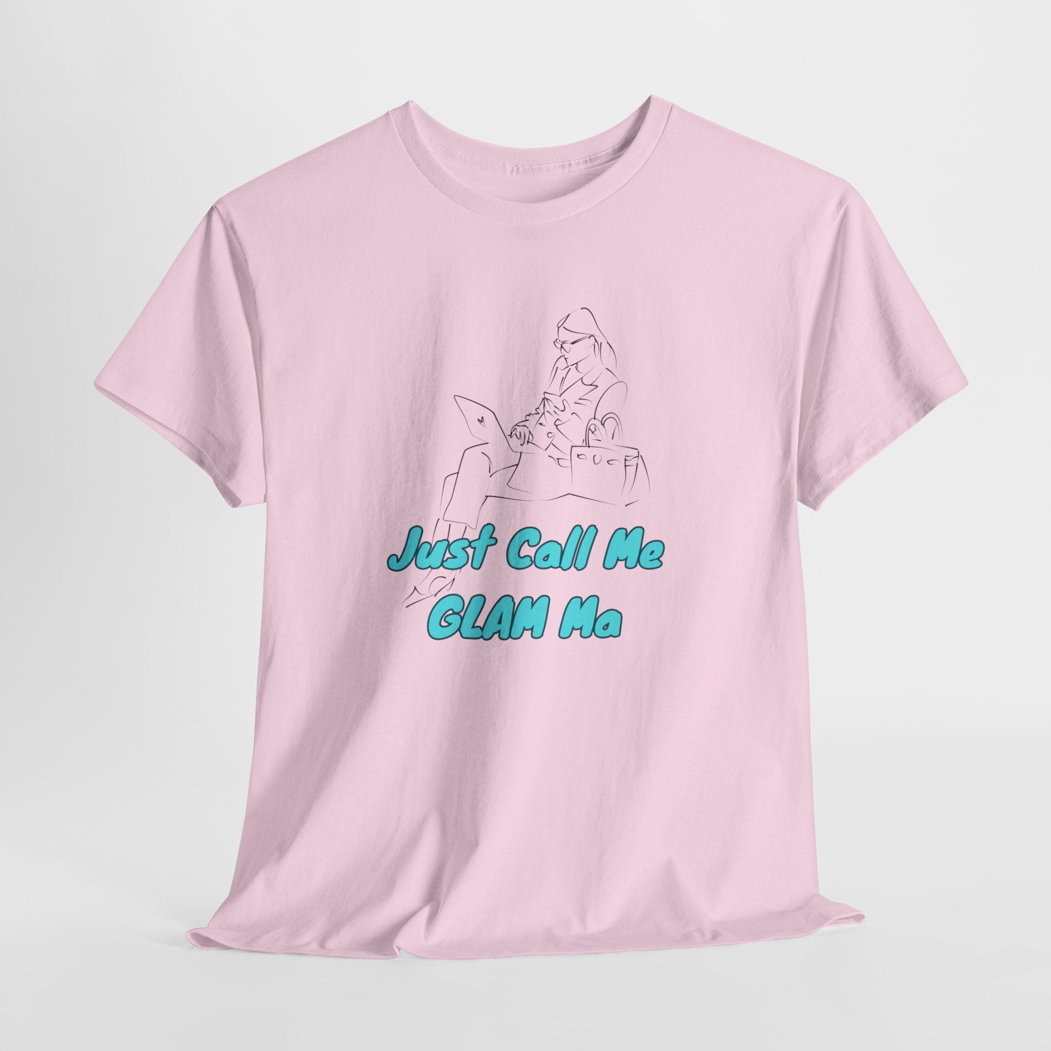 Fun Just Call Me Glam Ma Unisex Tee, Fun Graphic Cotton Shirt, Casual Wear, Gift for Friends, Summer Style, Statement Tee