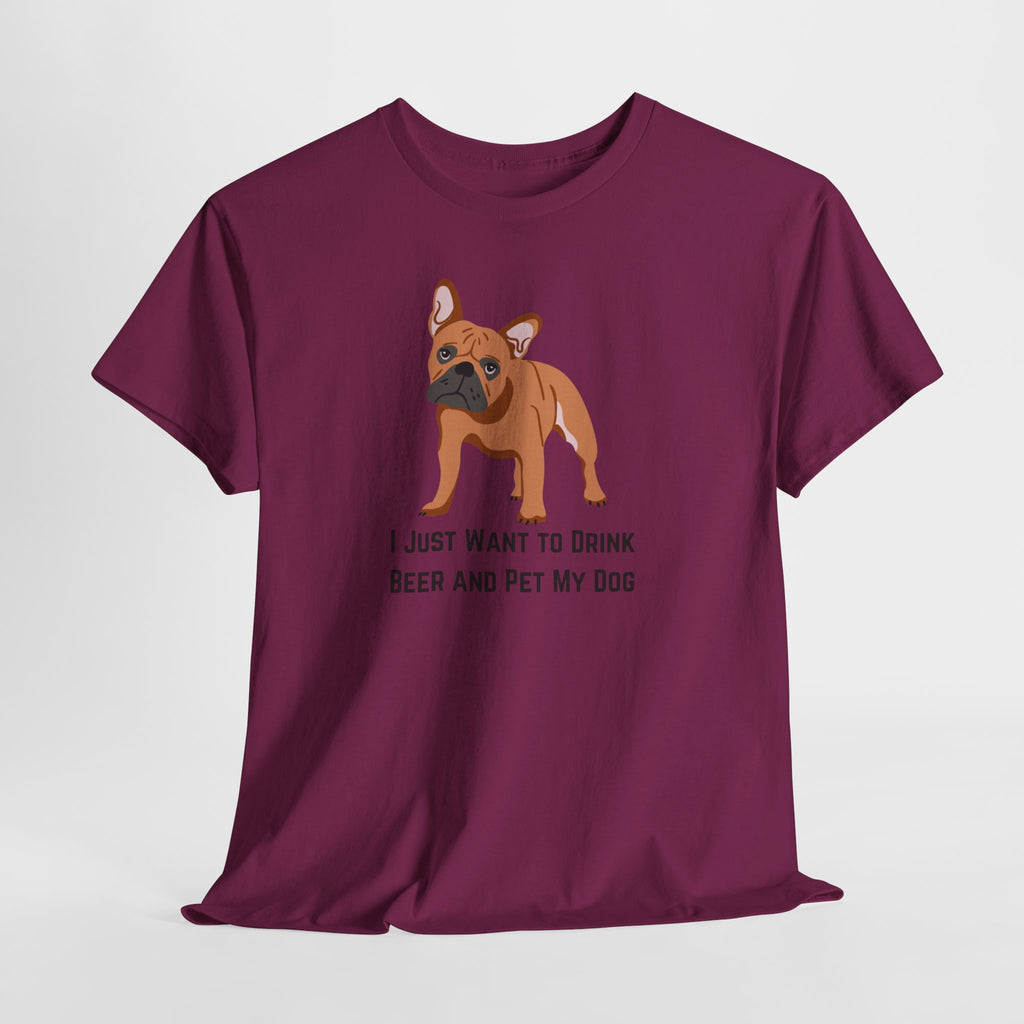 Dog Lover Tee: I Just Want to Drink Beer and Pet My Dog, Unisex Cotton T-Shirt, Gift for Dog Owners, Pet Lovers Apparel, Casual Wear, [...]
