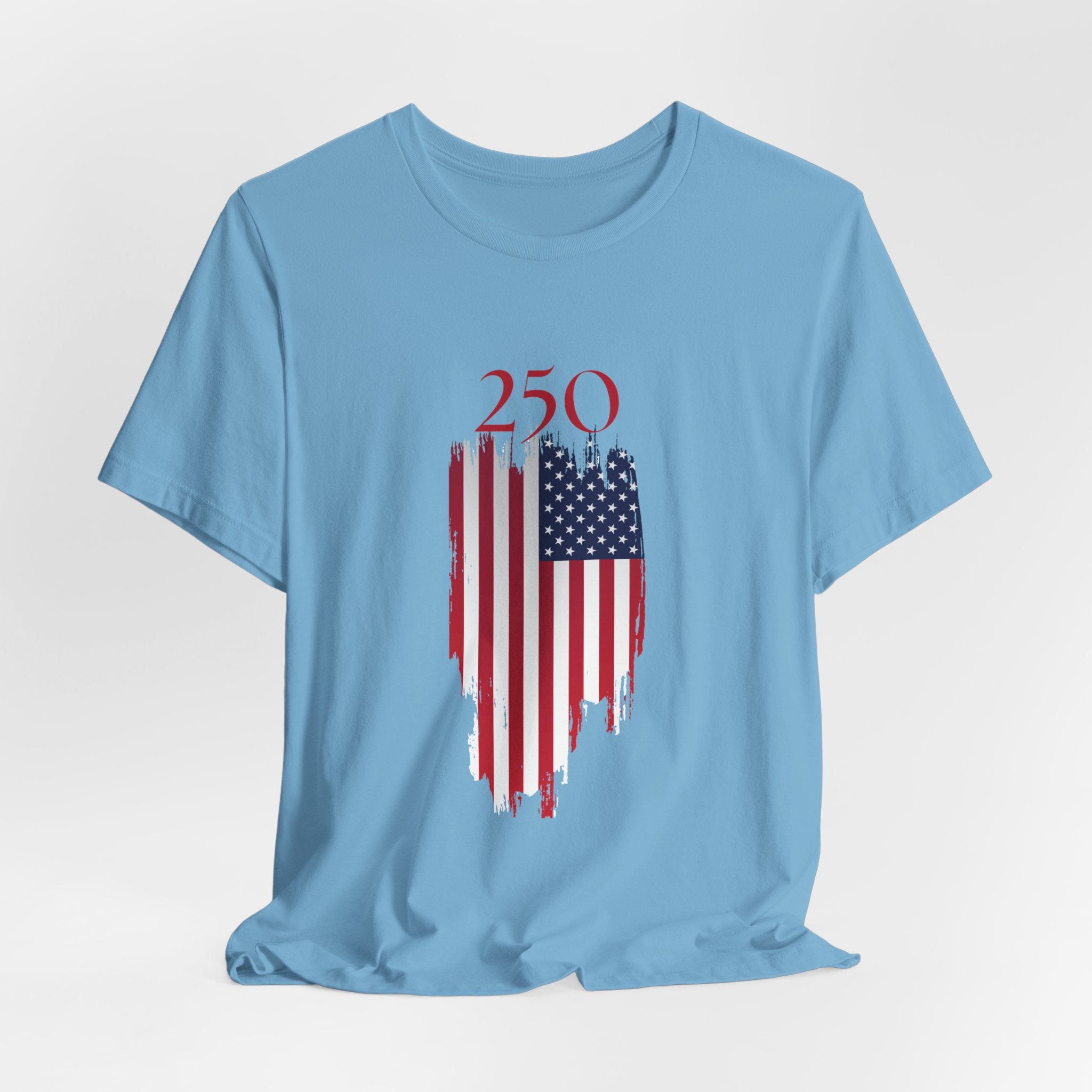 Patriotic 250th USA Birthday Tee, USA Flag Shirt, Unisex Graphic Tee, 4th of July Apparel, Memorial Day Gift, Summer Style