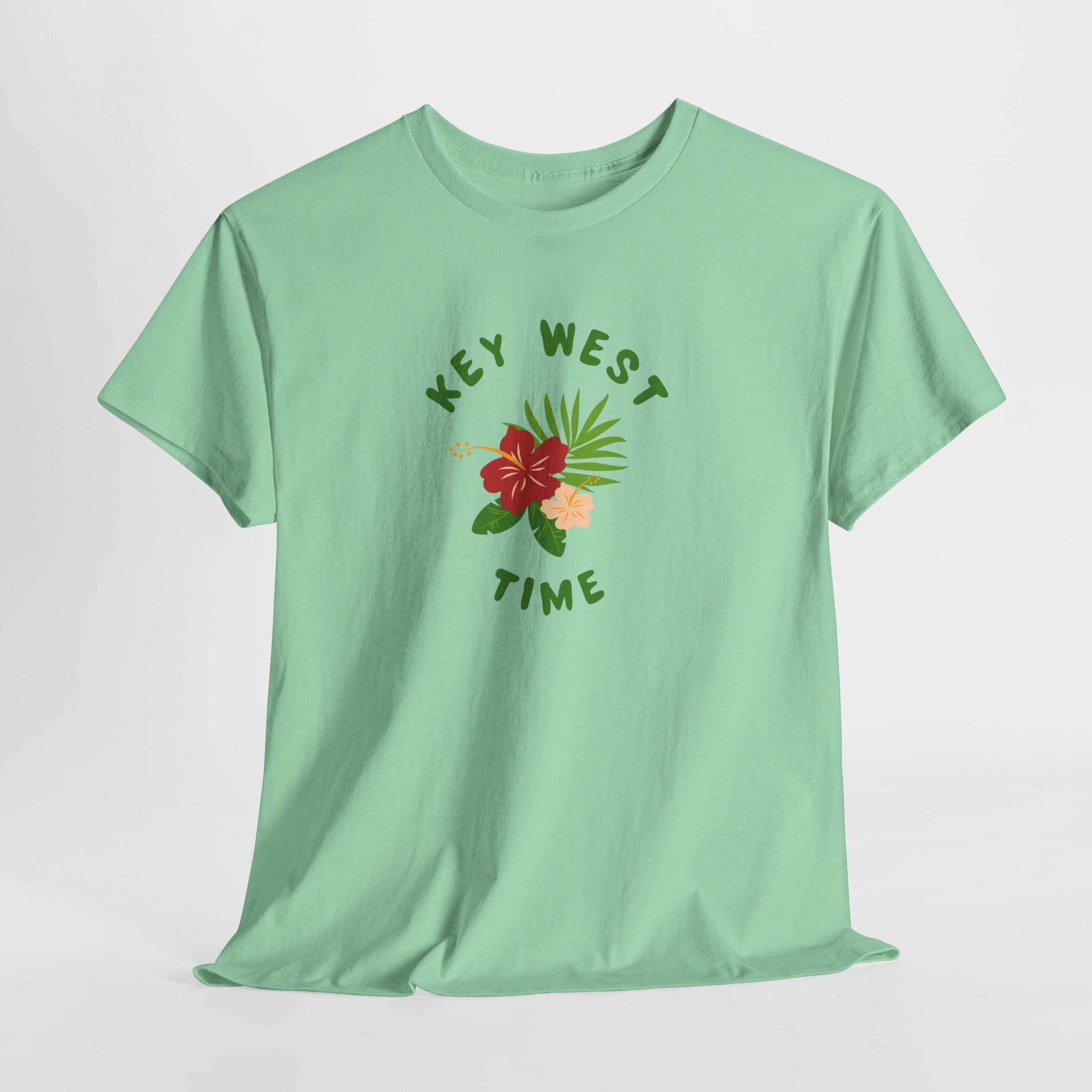 Who wouldn't want to Live on Key West Time  Fun Tropical Beachy Unisex Tee Shirt