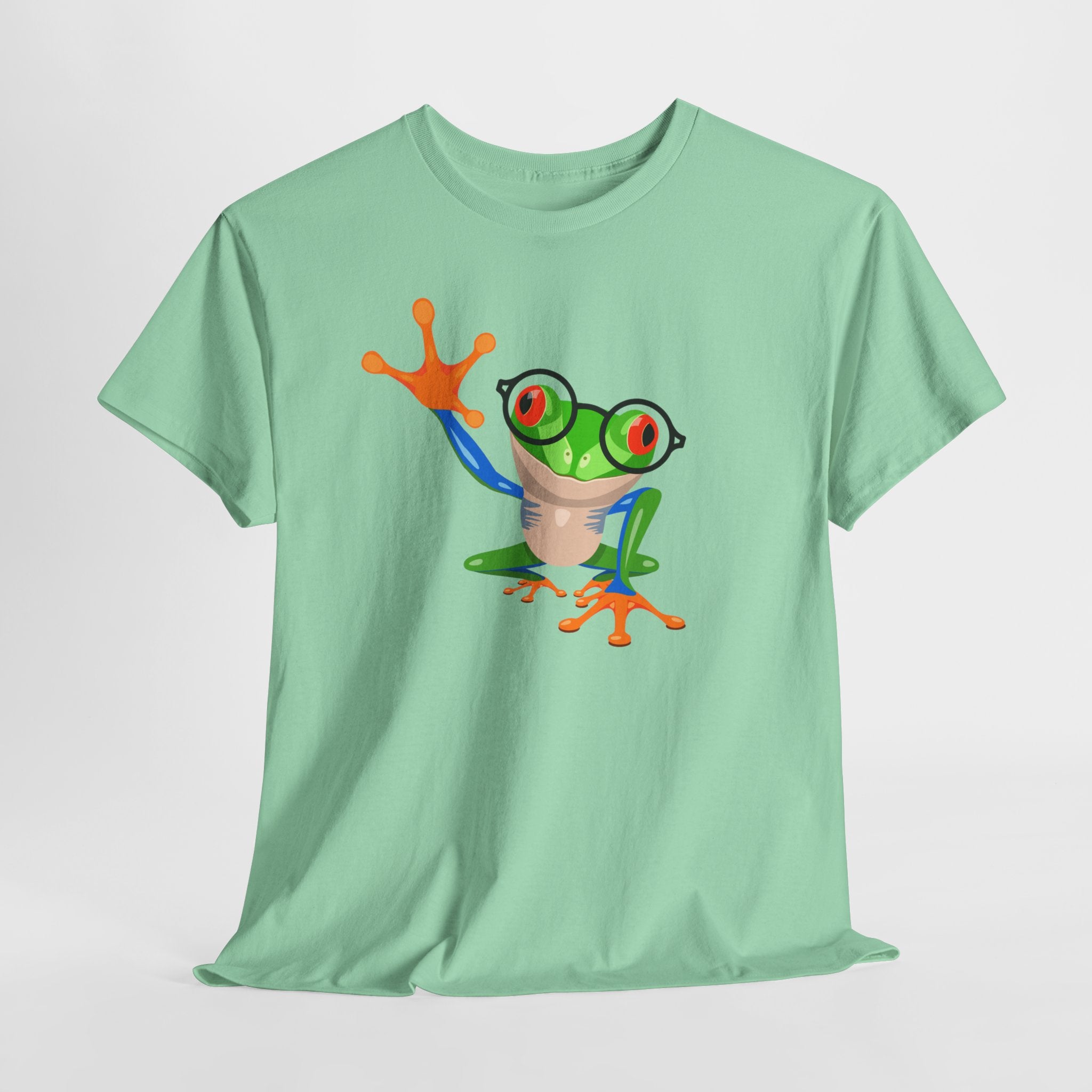 Playful Wizardly Tree Frog Graphic Tee, Unisex Casual Shirt, Funny T-Shirt, Nature Lover Gift, Eco-Friendly Fashion, Animal Lover Apparel