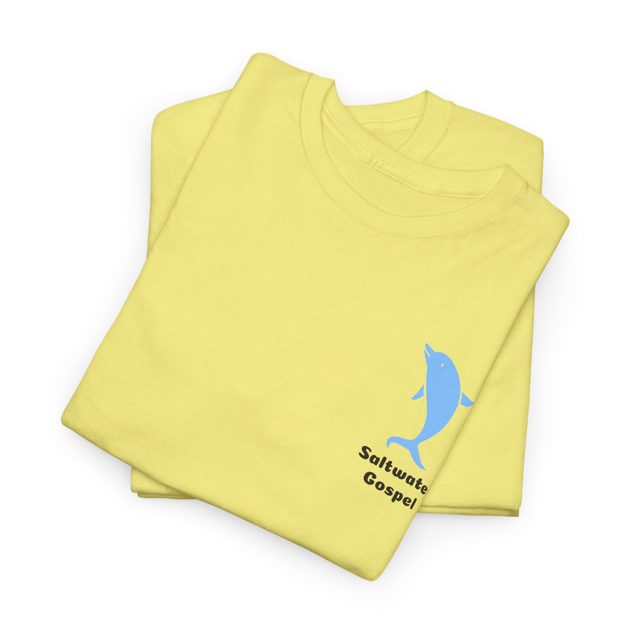 Declare the Ocean is your Soulmate with this Dolphin Design Saltwater Gospel Tee Shirt