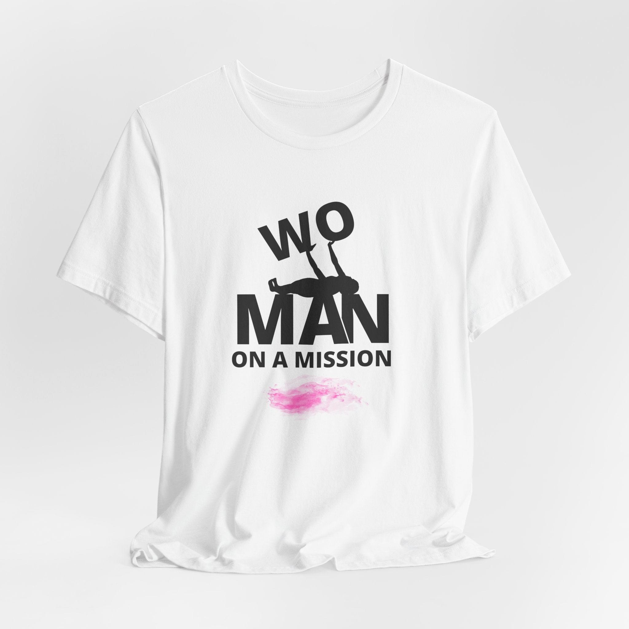 Declare to all that YOU are a WOman on a  Mission Unisex Heavy Cotton Tee, Motivational T-Shirt, Positive Quote Top, Gift for Her, Casual Wear
