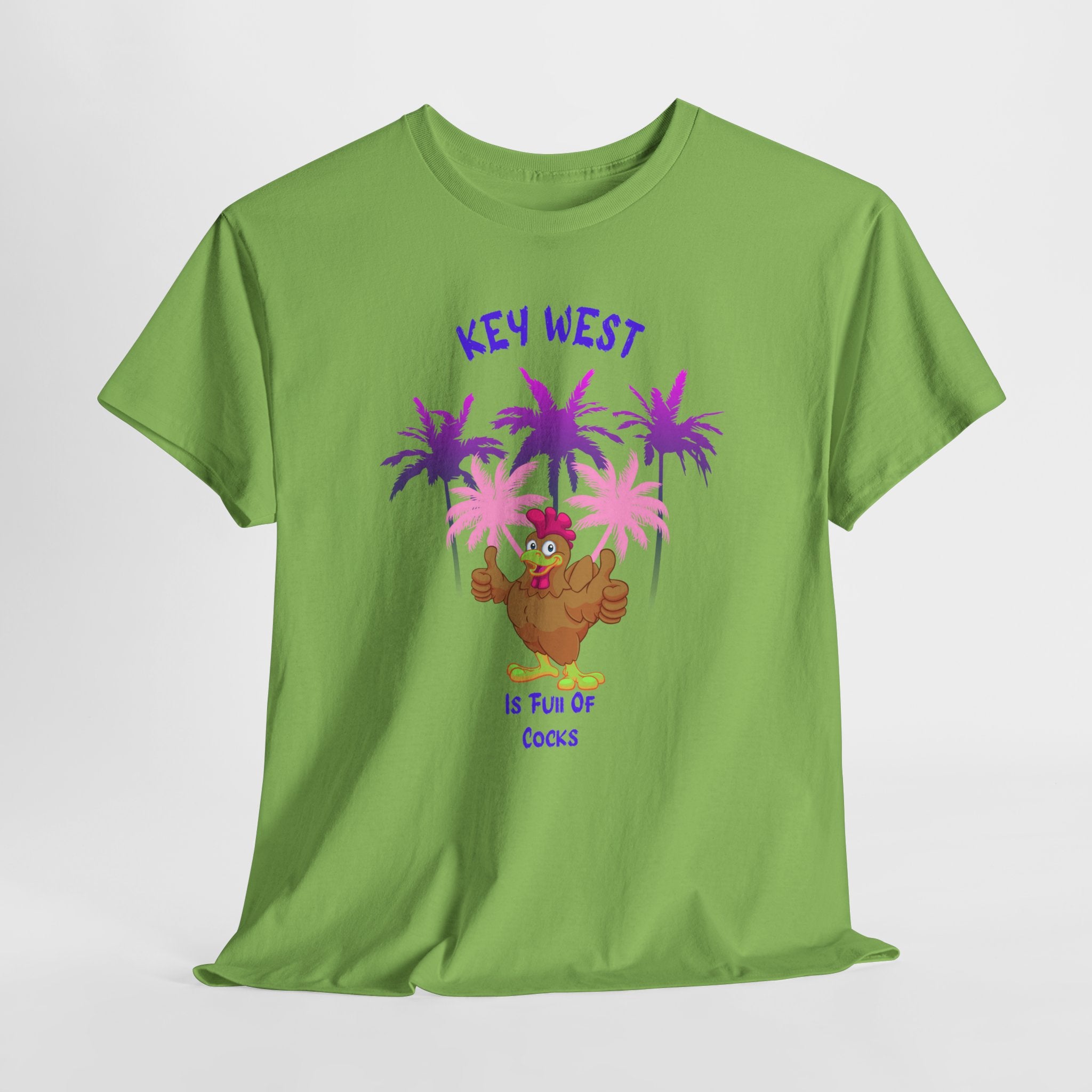 Key West Fun "Lots of Cocks" Unisex Heavy Cotton Tee,  Double Entendre