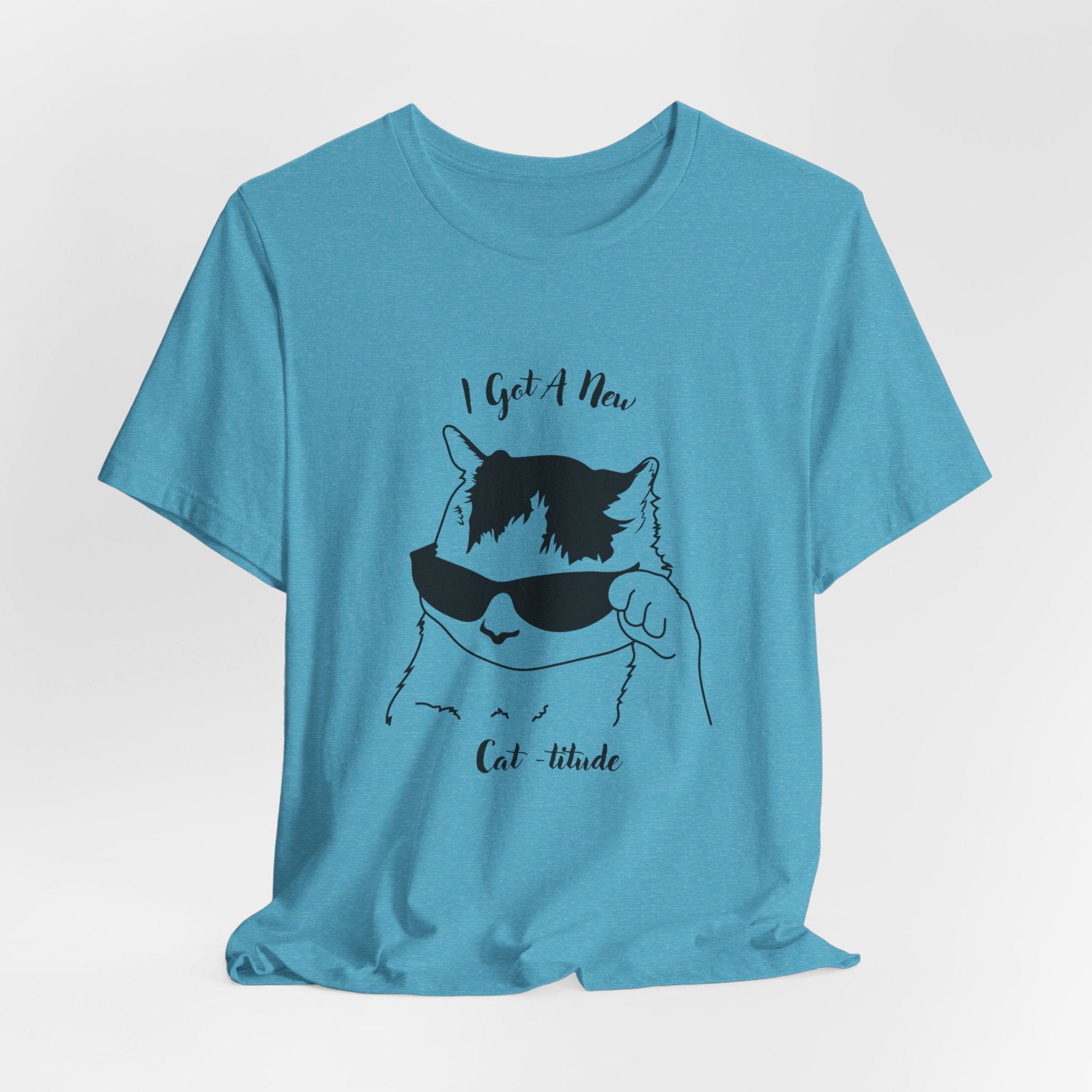 Cat Lovers Show Your Cool Cat - titude  with this Fun Heavy Cotton Unisex Tee Shirt