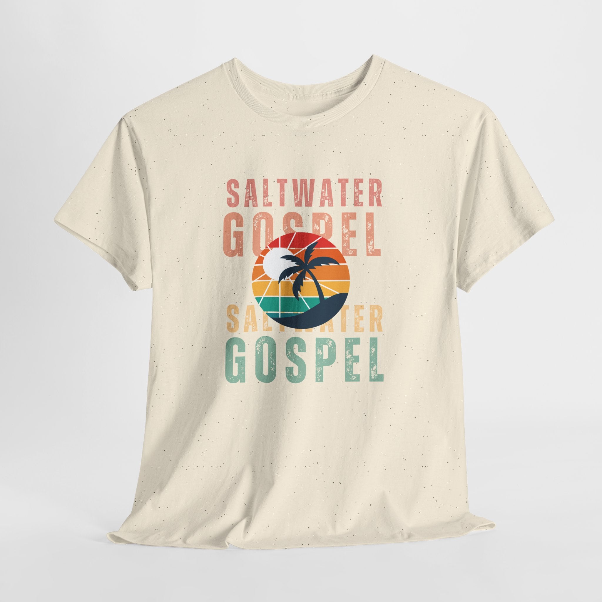 Colorful Retro designed Saltwater Gospel  Unisex T Shirt Perfect for Beach, Party, Workout...or just hangin