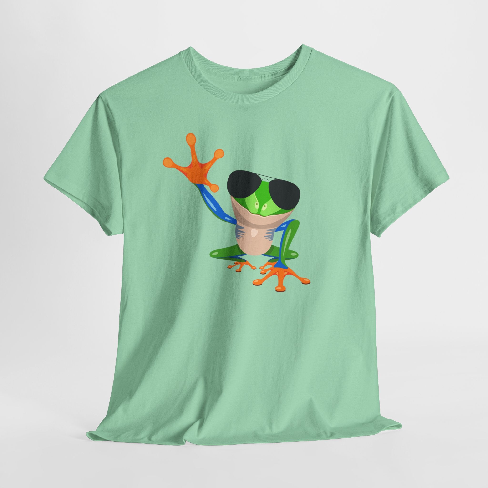 Cool Aviator Tree Frog Unisex Tee, Fun Unisex T-Shirt, Unique Gift for Nature Lovers, Casual Wear, Summer Outfit, Gift Idea for Kids