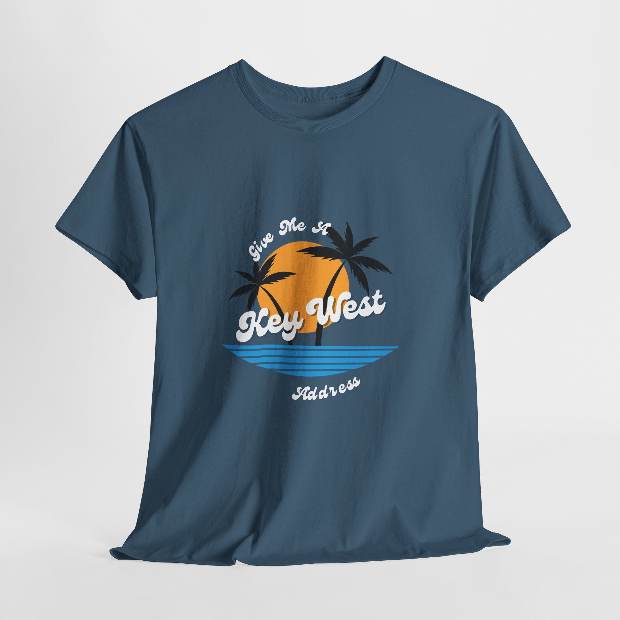 Even Kids shout...Give Me A Key West Address Unisex Tee,  Adult sizes too Summer Graphic Tee, Vacation Shirt, Beachwear, Fun Gift for Friends, Family Getaways