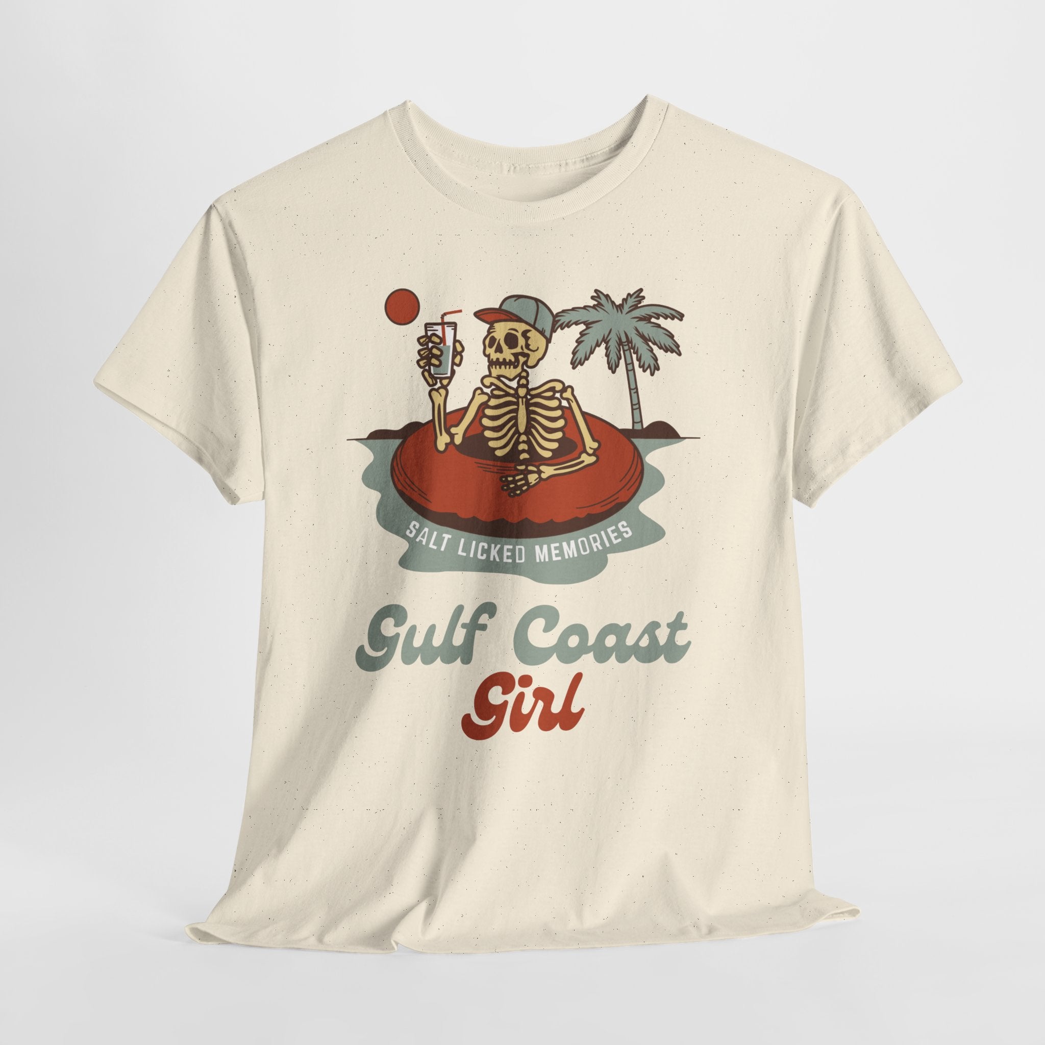 Proud and Edgy Dead Gulf Coast Girl Tee Shirt Unisex Heavy Cotton