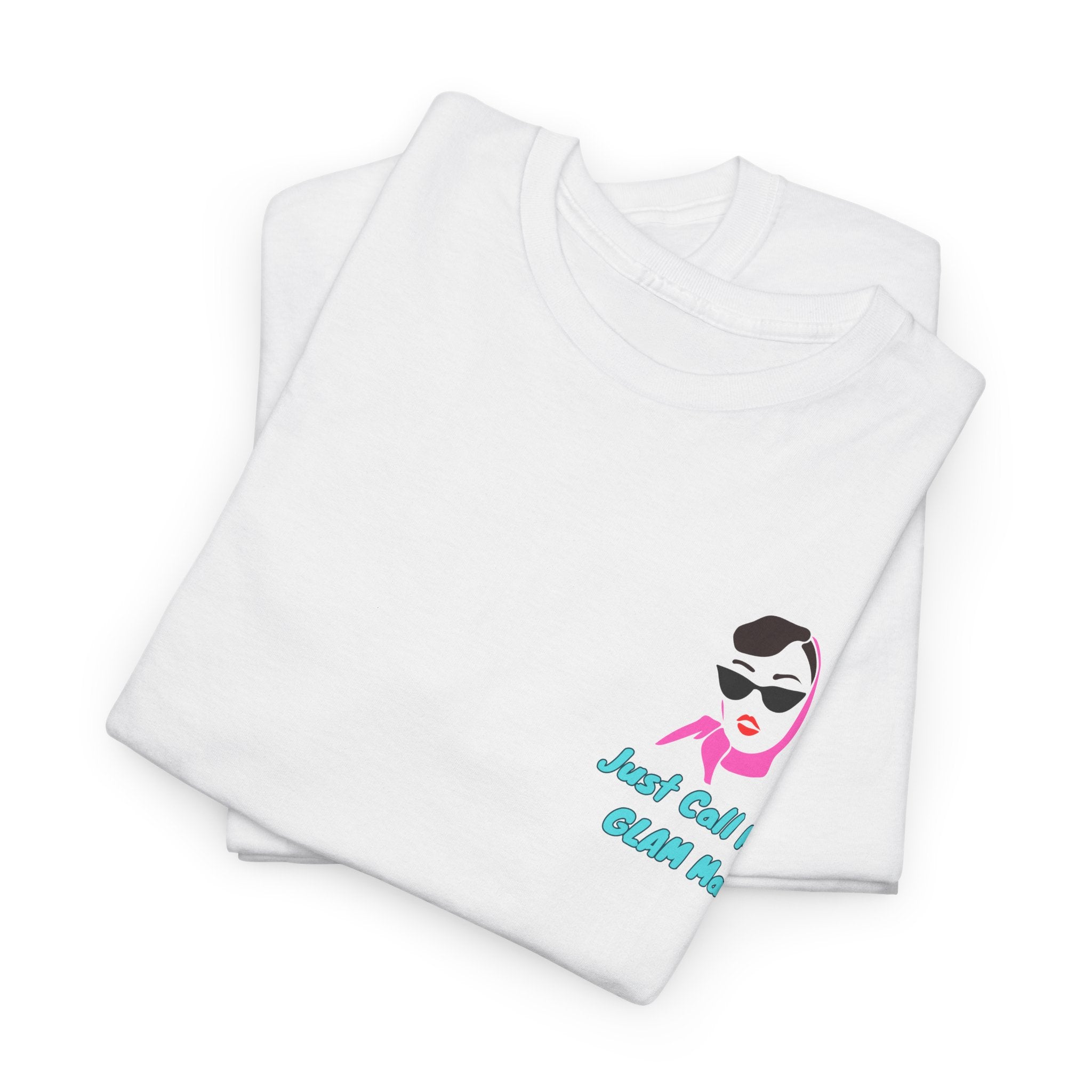 Funny Call Me Glam Ma Unisex Heavy Cotton Tee with Fun Design, Casual Wear, Gift for Friends, Summer Tee, Quirky Fashion