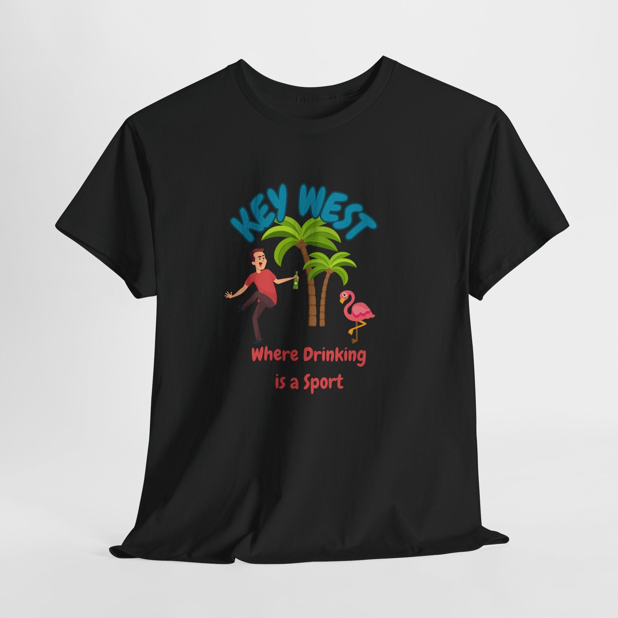 Funny Key West Drinking Sport Tee, Summer Vacation Shirt, Beach Party Apparel, Fun Casual Wear, Gift for Travelers
