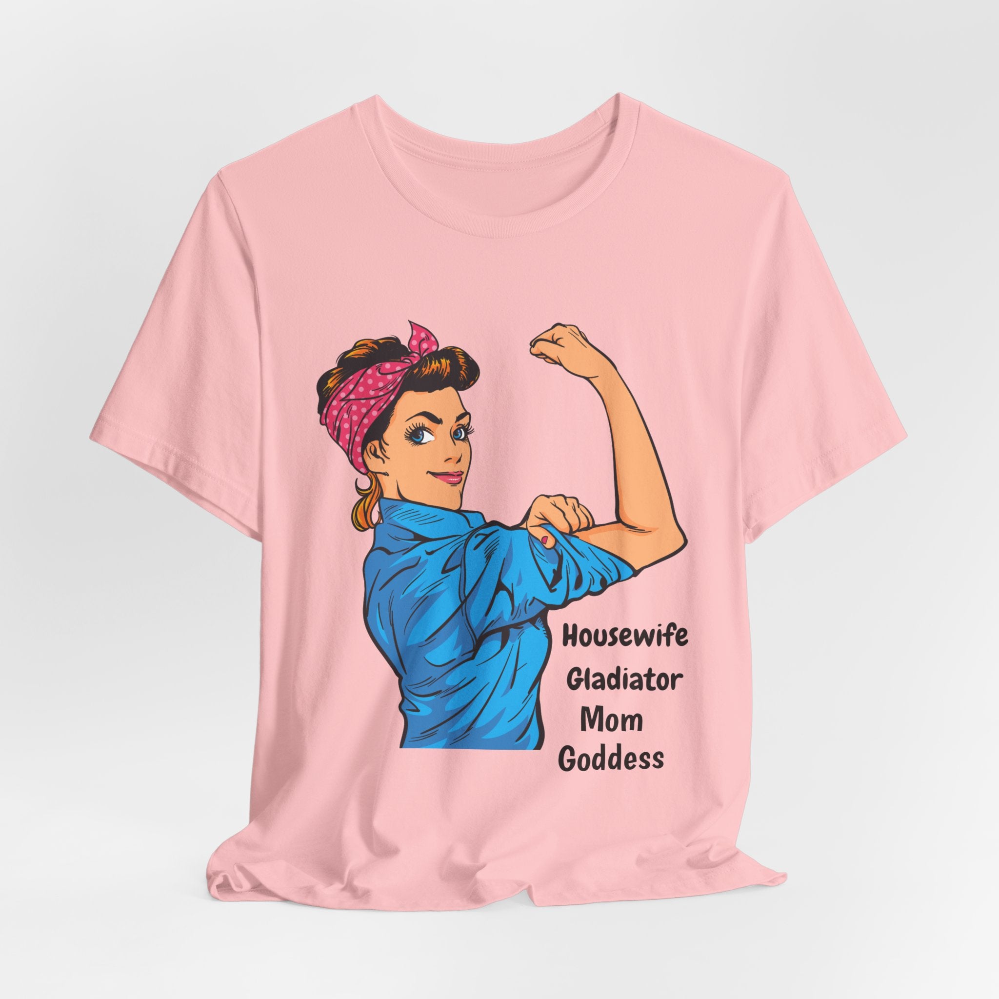 Empowered Housewife/Goddess Tee, Feminist Shirt, Mom Gift, Gladiator T-Shirt, Vintage Style Apparel, Everyday Favorite Tee