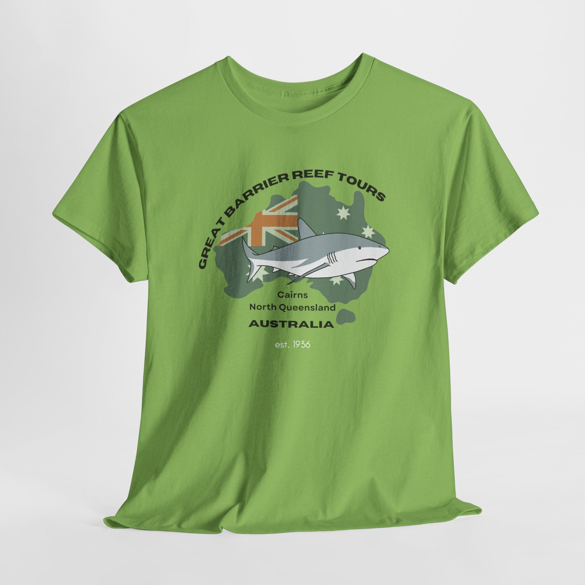 Great Barrier Reef Tours  Cairns, Australia Unisex Heavy Cotton Tee | Perfect for Beach Lovers, Gift Idea, Summer Vibes, Vacation T-Shirt, Casual Wear