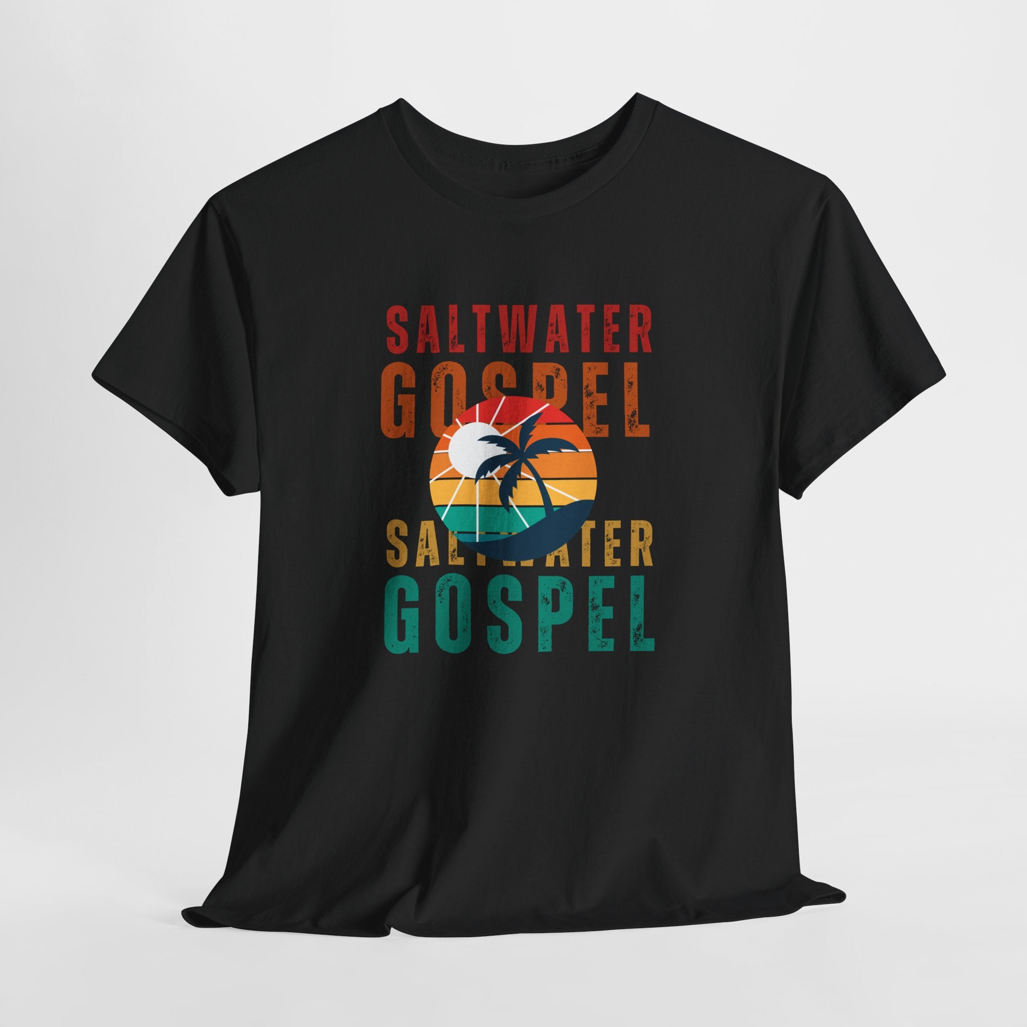 Colorful Retro designed Saltwater Gospel  Unisex T Shirt Perfect for Beach, Party, Workout...or just hangin