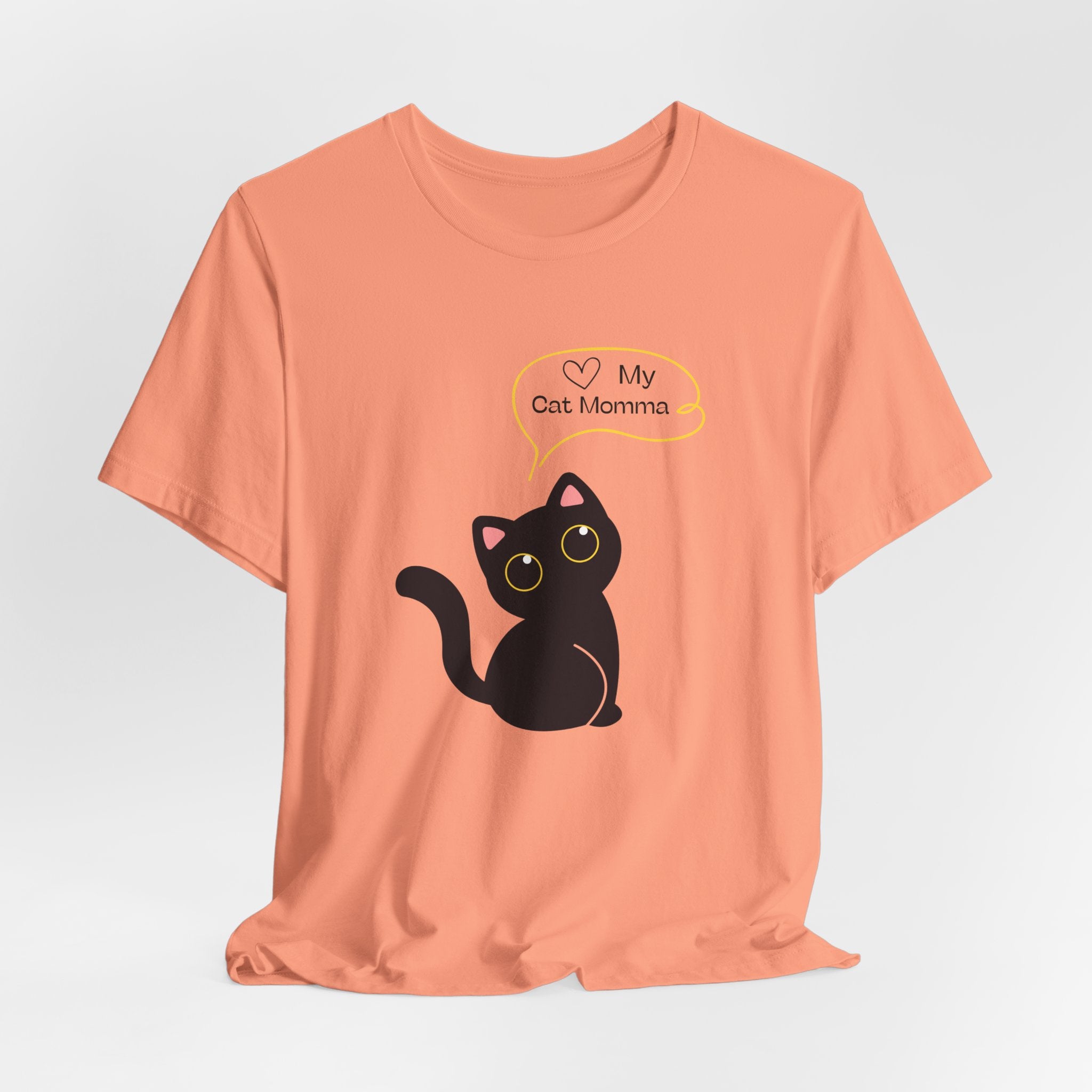 Cute Cat Mom Unisex Tee - Perfect for Cat Lovers, Gifts for Pet Moms, Casual Wear, Animal Lovers, Cat-themed Birthday