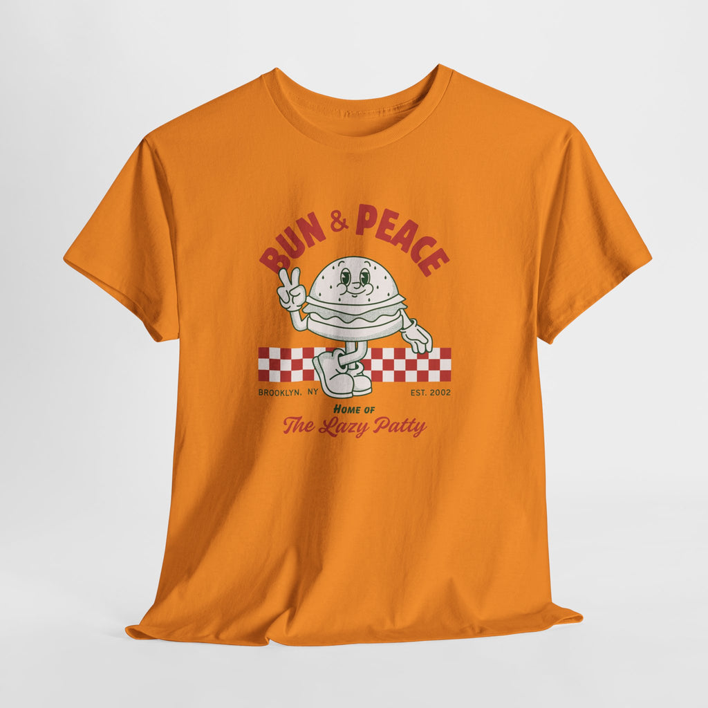 First a Workout...Then A Burger.   Immortalize Brooklyn's Famous Lazy Burger with this Heavy Cotton Unisex Tee Shirt