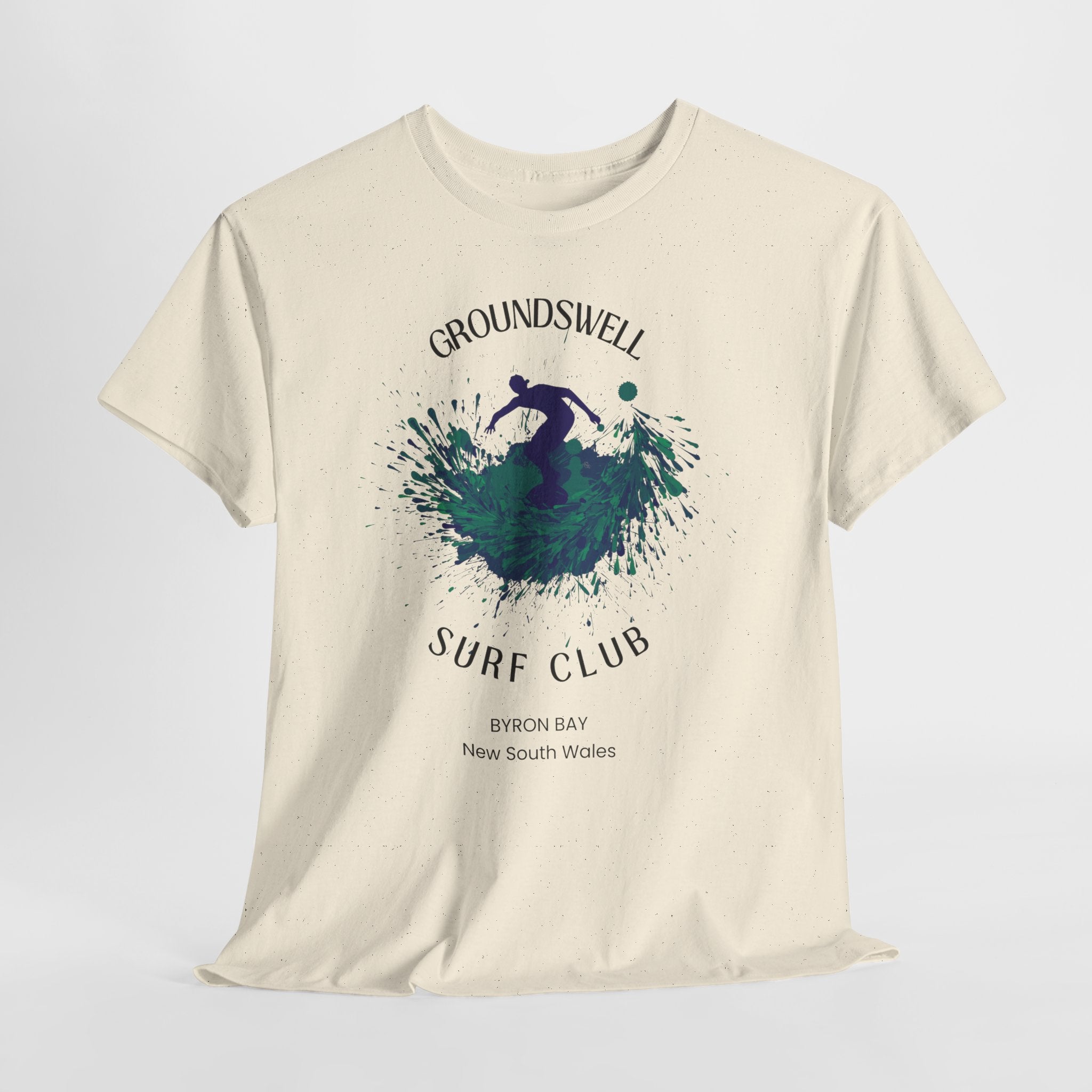 Groundswell Surf Club Byron Bay Australia unisex Tee Shirt workouts, travel, surfers paradise