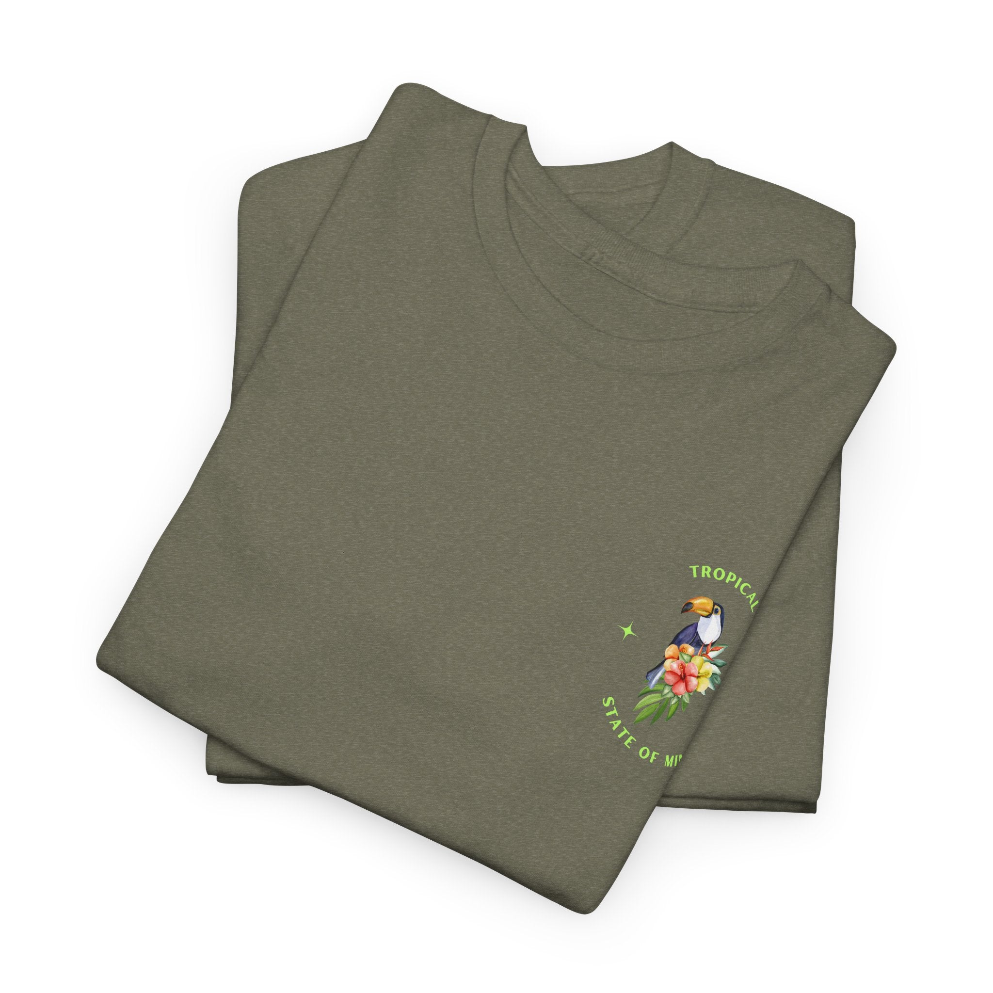 Livi'n in a Tropical State of Mind T Shirt, Summer Shirt, Beachwear, Vacation Top, Gift for Him/Her, Graphic Cotton Tee
