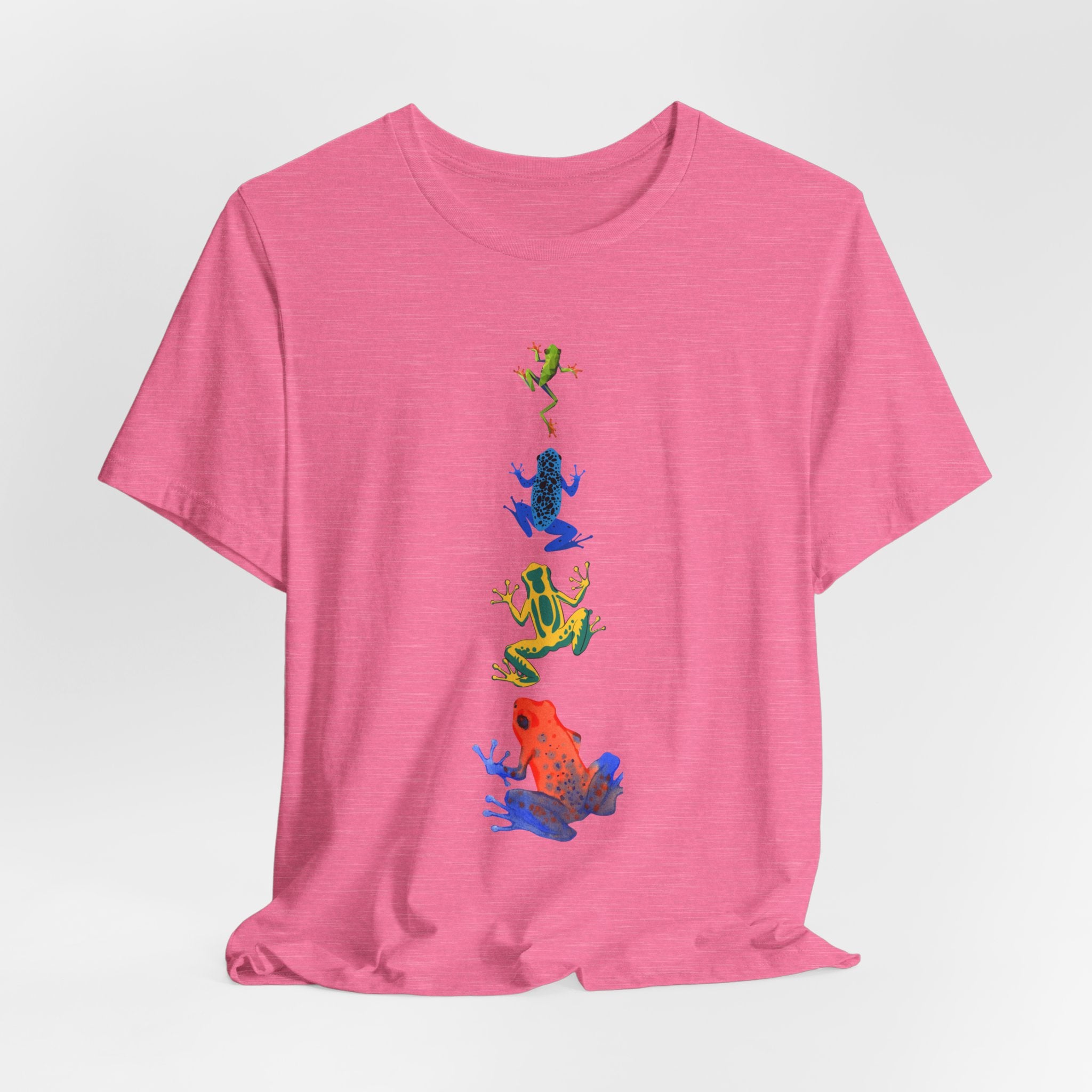 Colorful Tree Frog Unisex Tee, Fun Graphic T-Shirt, (Adult Sizes Too) Casual Wear, Nature Lover Gift, Eco-Friendly Apparel