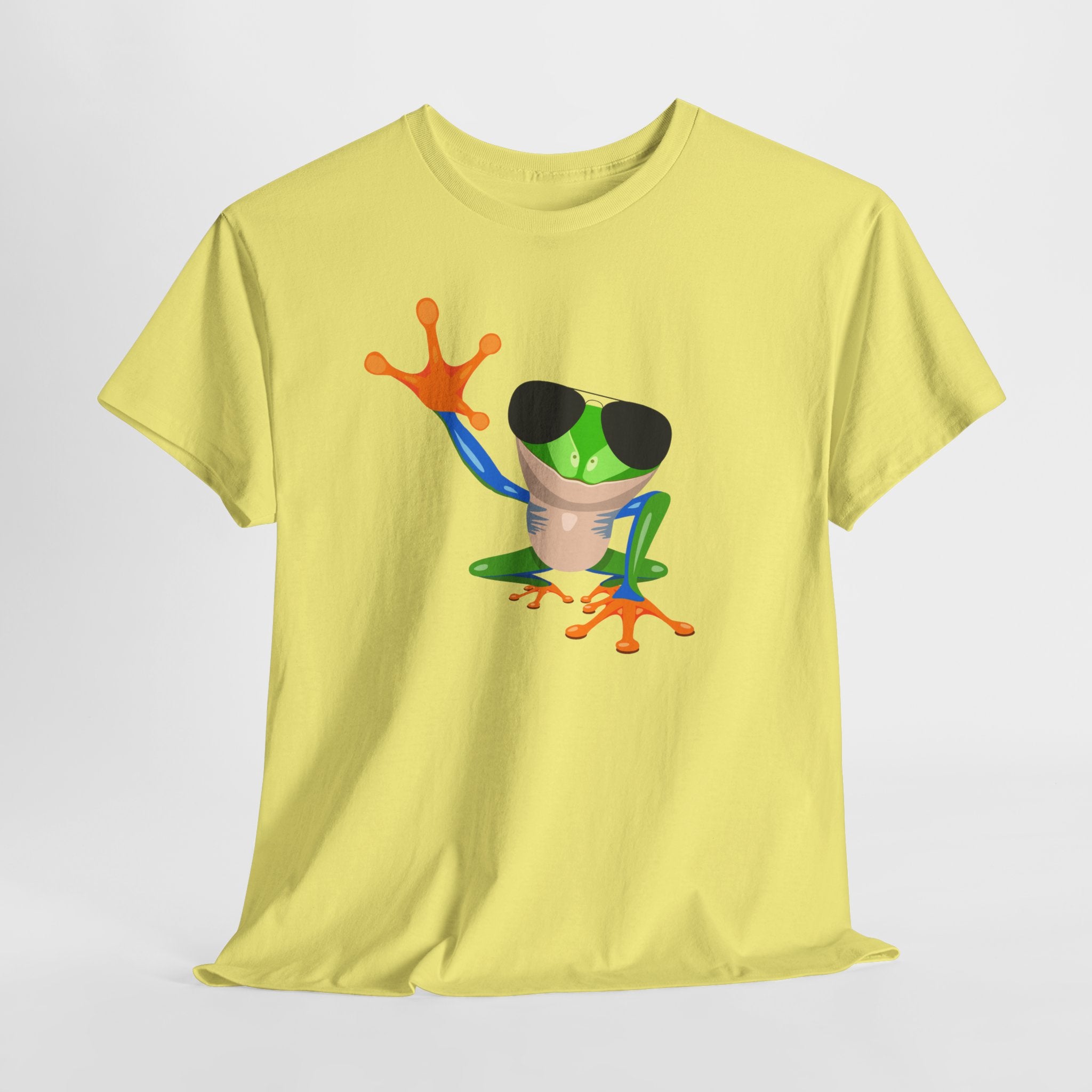 Cool Aviator Tree Frog Unisex Tee, Fun Unisex T-Shirt, Unique Gift for Nature Lovers, Casual Wear, Summer Outfit, Gift Idea for Kids