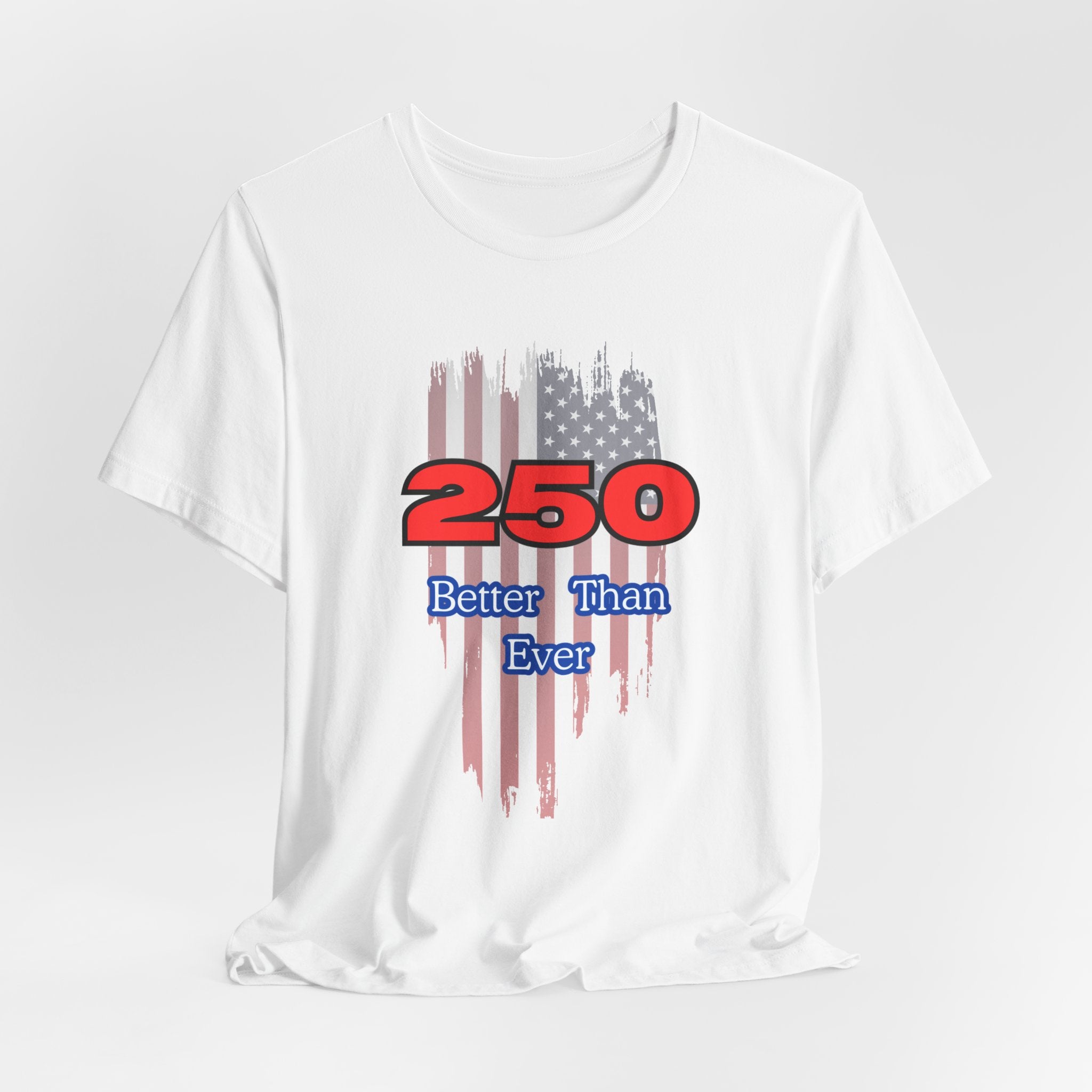 Celebrate USA's 250th Birthday with this Patriotic: Unisex Jersey Tee for Holidays, Fun Events, Gifts, Casual Wear, Patriotic Celebrations