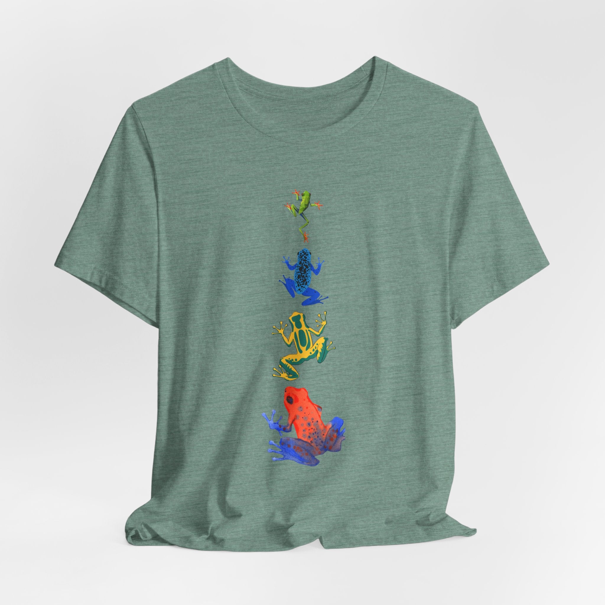 Colorful Tree Frog Unisex Tee, Fun Graphic T-Shirt, (Adult Sizes Too) Casual Wear, Nature Lover Gift, Eco-Friendly Apparel