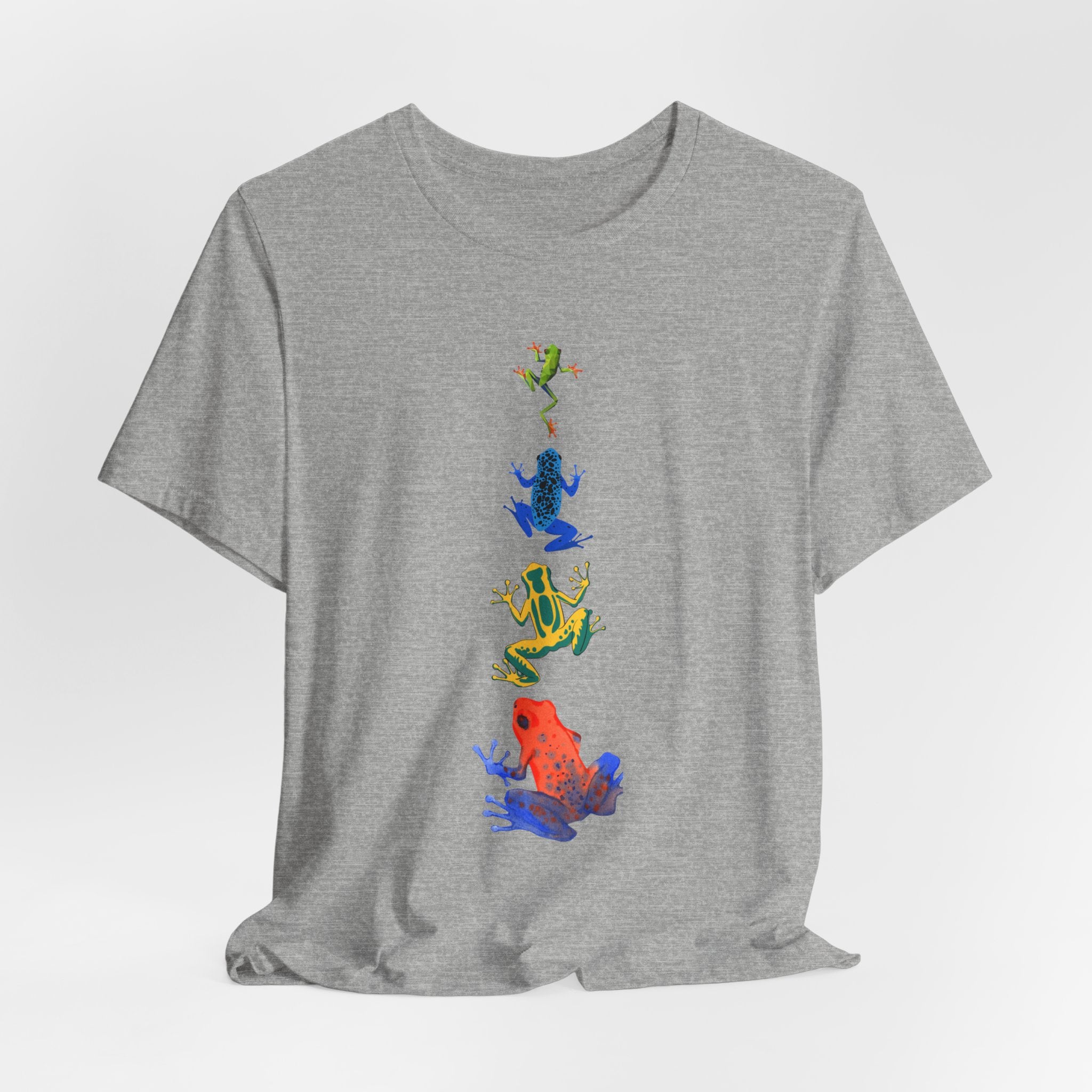 Colorful Tree Frog Unisex Tee, Fun Graphic T-Shirt, (Adult Sizes Too) Casual Wear, Nature Lover Gift, Eco-Friendly Apparel