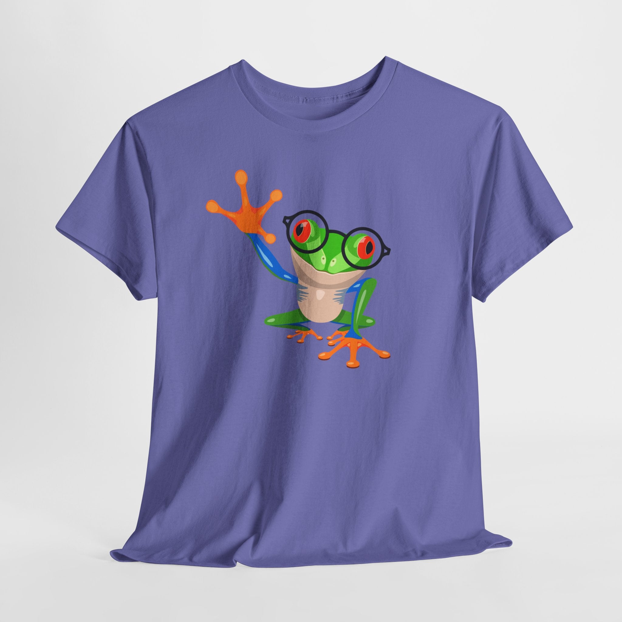 Playful Wizardly Tree Frog Graphic Tee, Unisex Casual Shirt, Funny T-Shirt, Nature Lover Gift, Eco-Friendly Fashion, Animal Lover Apparel