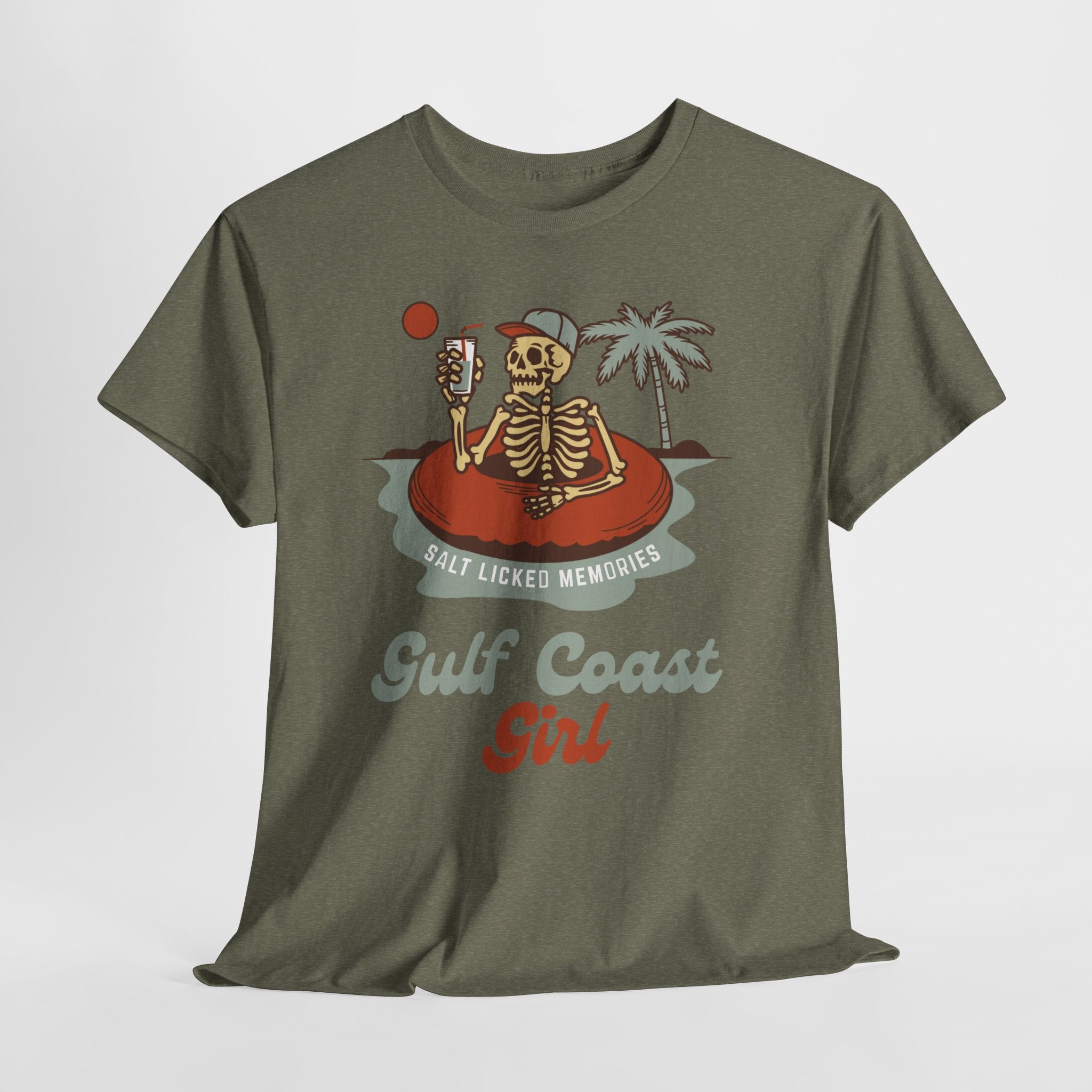 Proud and Edgy Dead Gulf Coast Girl Tee Shirt Unisex Heavy Cotton