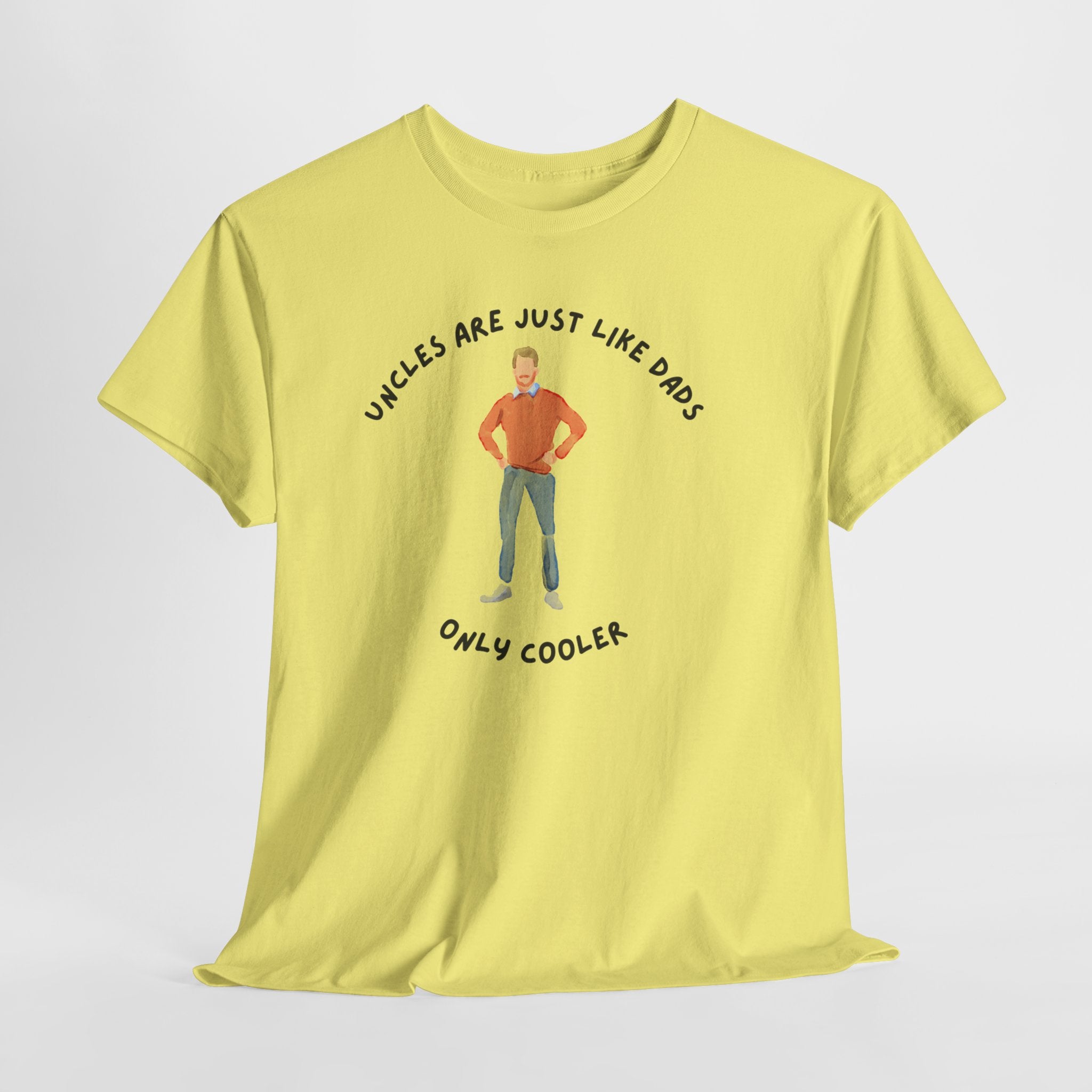 Fun Cool Uncle Tee Shirt - Unisex Heavy Cotton