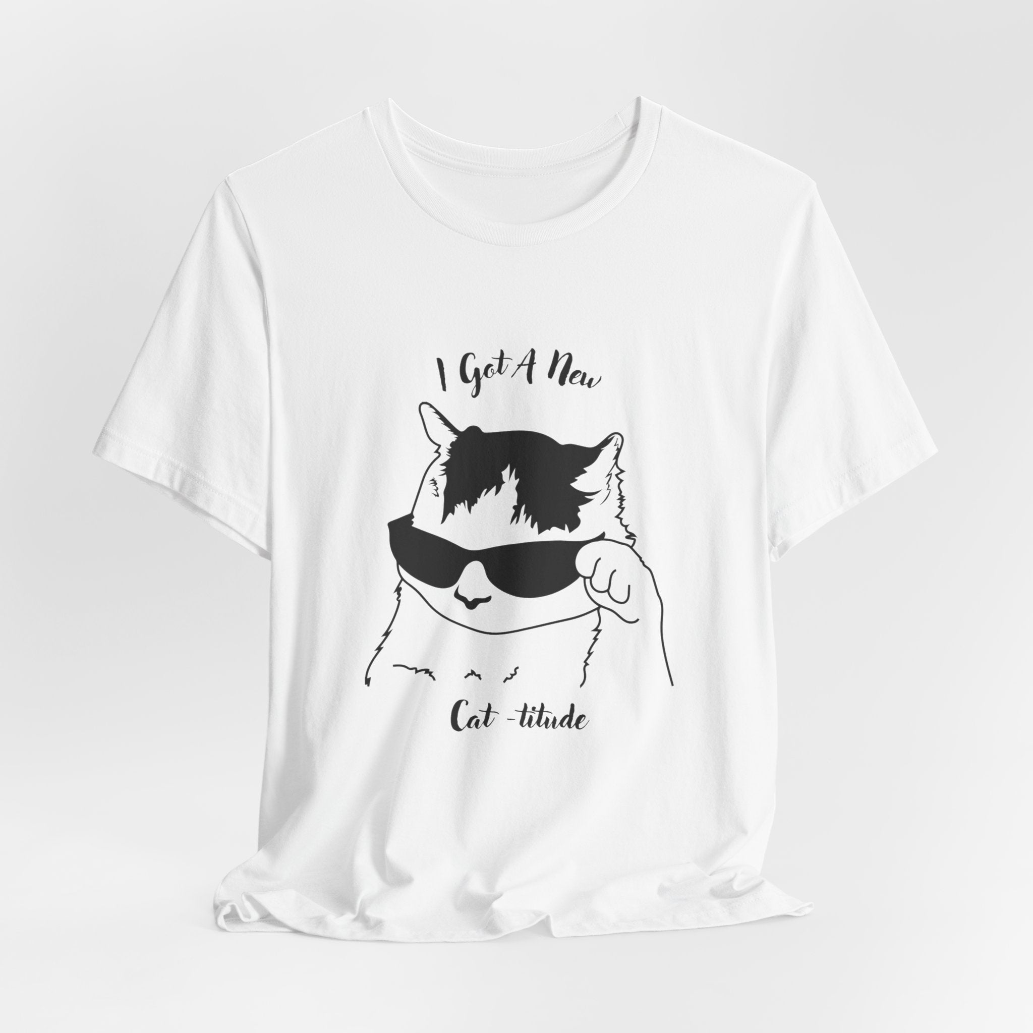 Cat Lovers Show Your Cool Cat - titude  with this Fun Heavy Cotton Unisex Tee Shirt