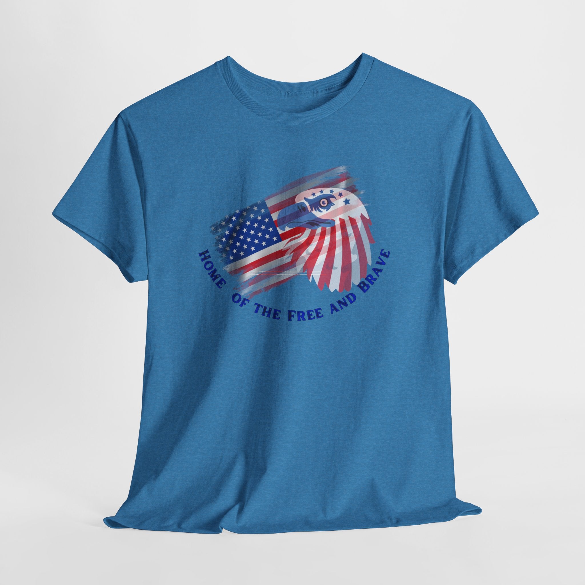 Patriotic Home of the Free and Brave Unisex T-Shirt - Home of the Free and Brave, Veterans Day Gift, Independence Day Tee, Remembrance Shirt, USA Pride Apparel