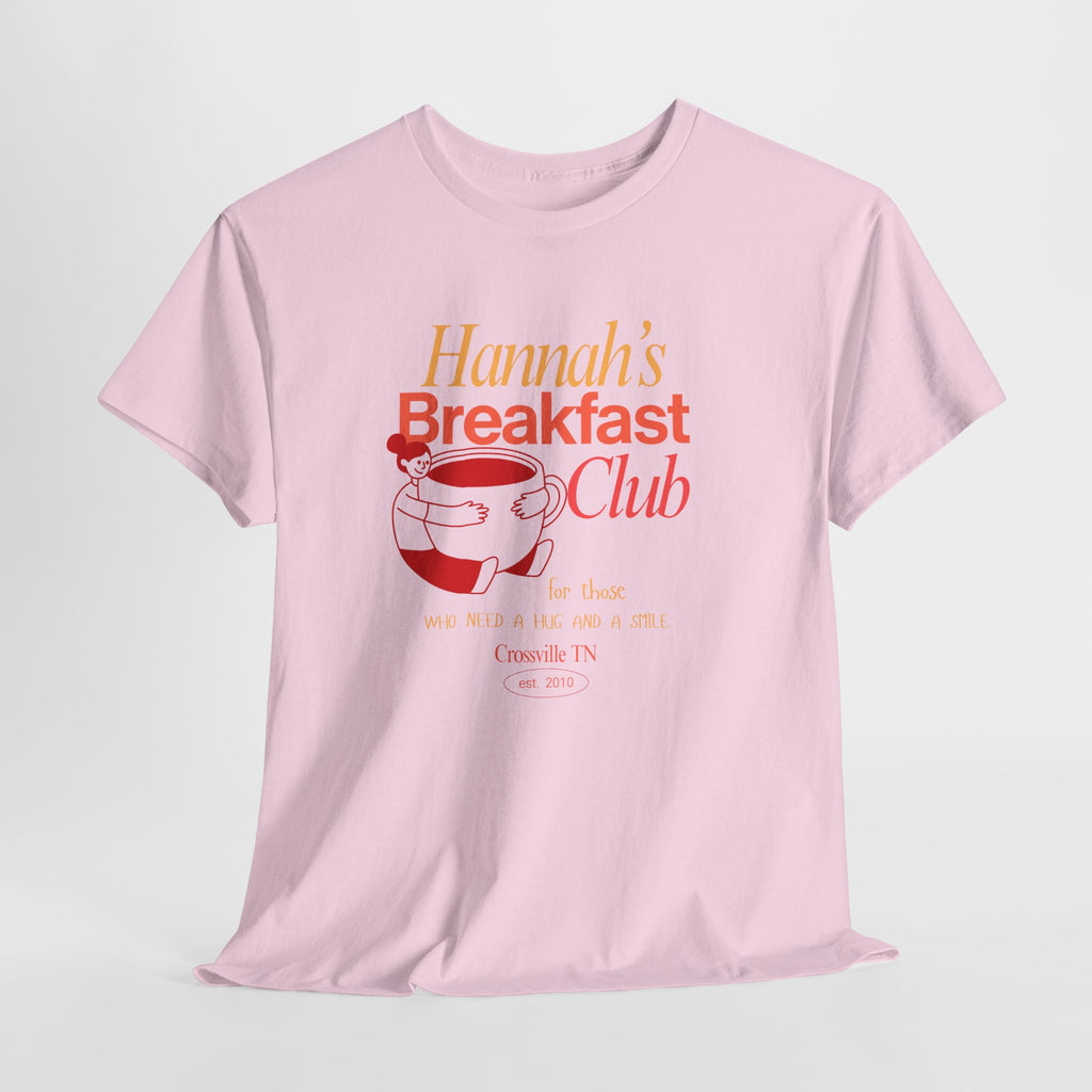 Little Crossville TN has a Favorite Food Place  Hannah's Breakfast Club Unisex Tee - Perfect Gift for Friends, Cozy Days, Brunch & Gatherings, Cute Casual Wear, Fun Group Activities