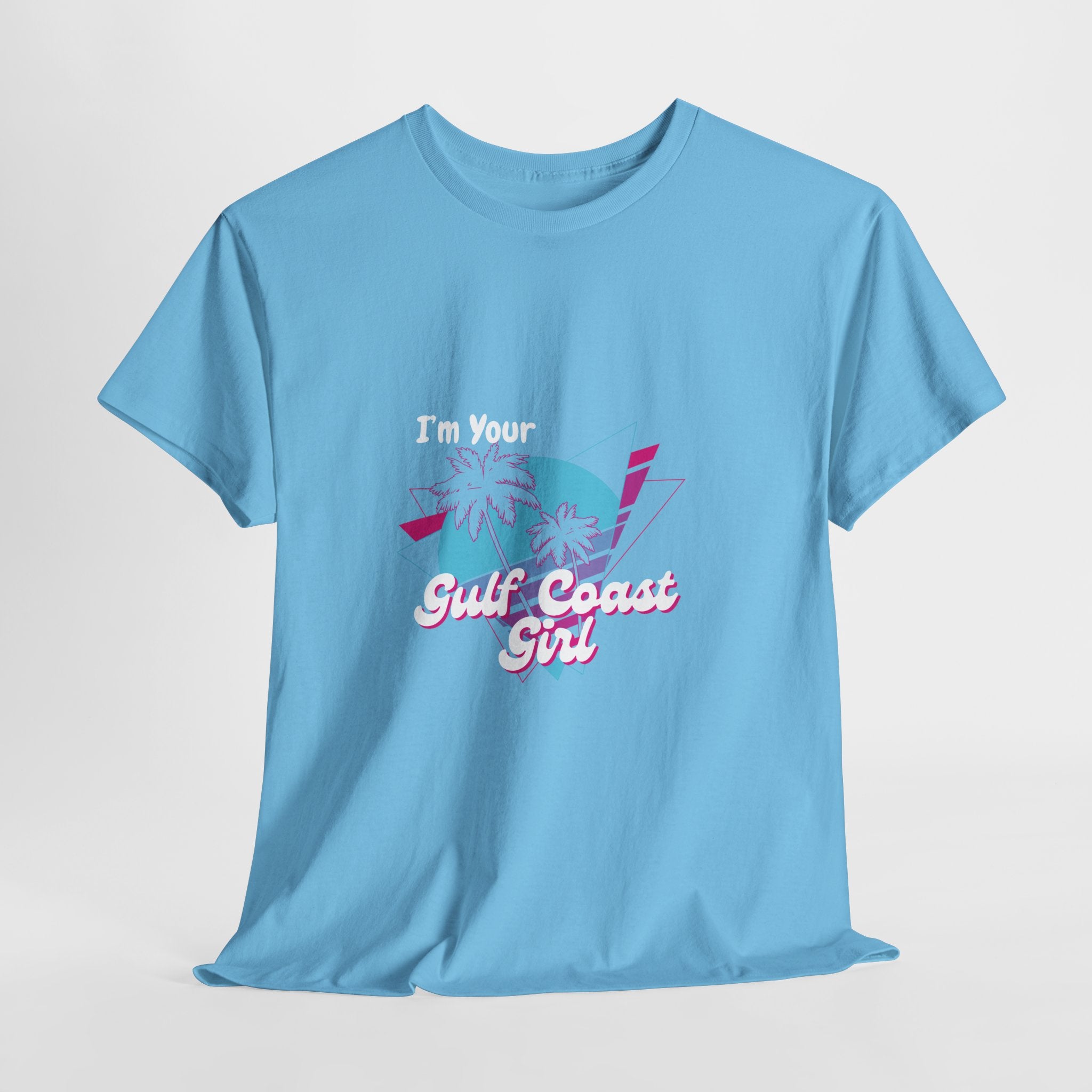 Declare to everyone that You Are (His/Her) Gulf Coast Girl  Retro 80's style unisex Tee shirt