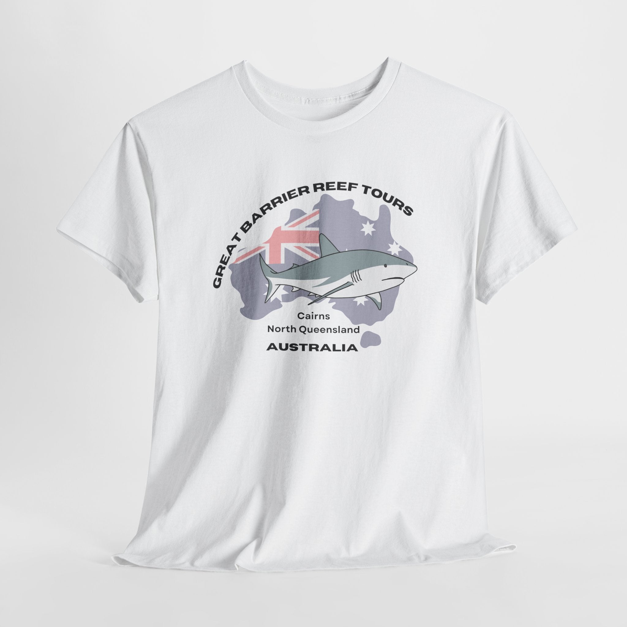Great Barrier Reef Tours  Cairns, Australia Unisex Heavy Cotton Tee | Perfect for Beach Lovers, Gift Idea, Summer Vibes, Vacation T-Shirt, Casual Wear