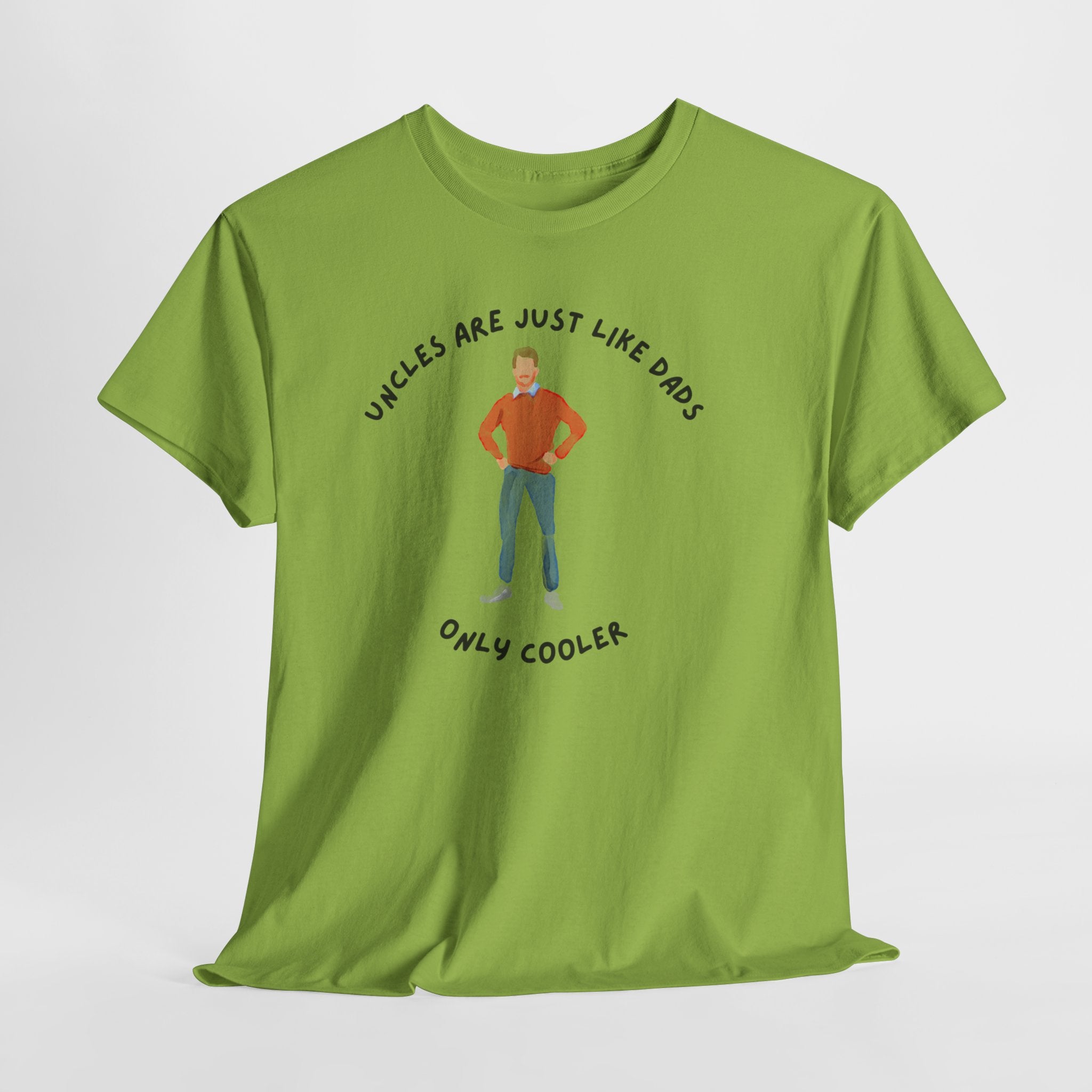 Fun Cool Uncle Tee Shirt - Unisex Heavy Cotton