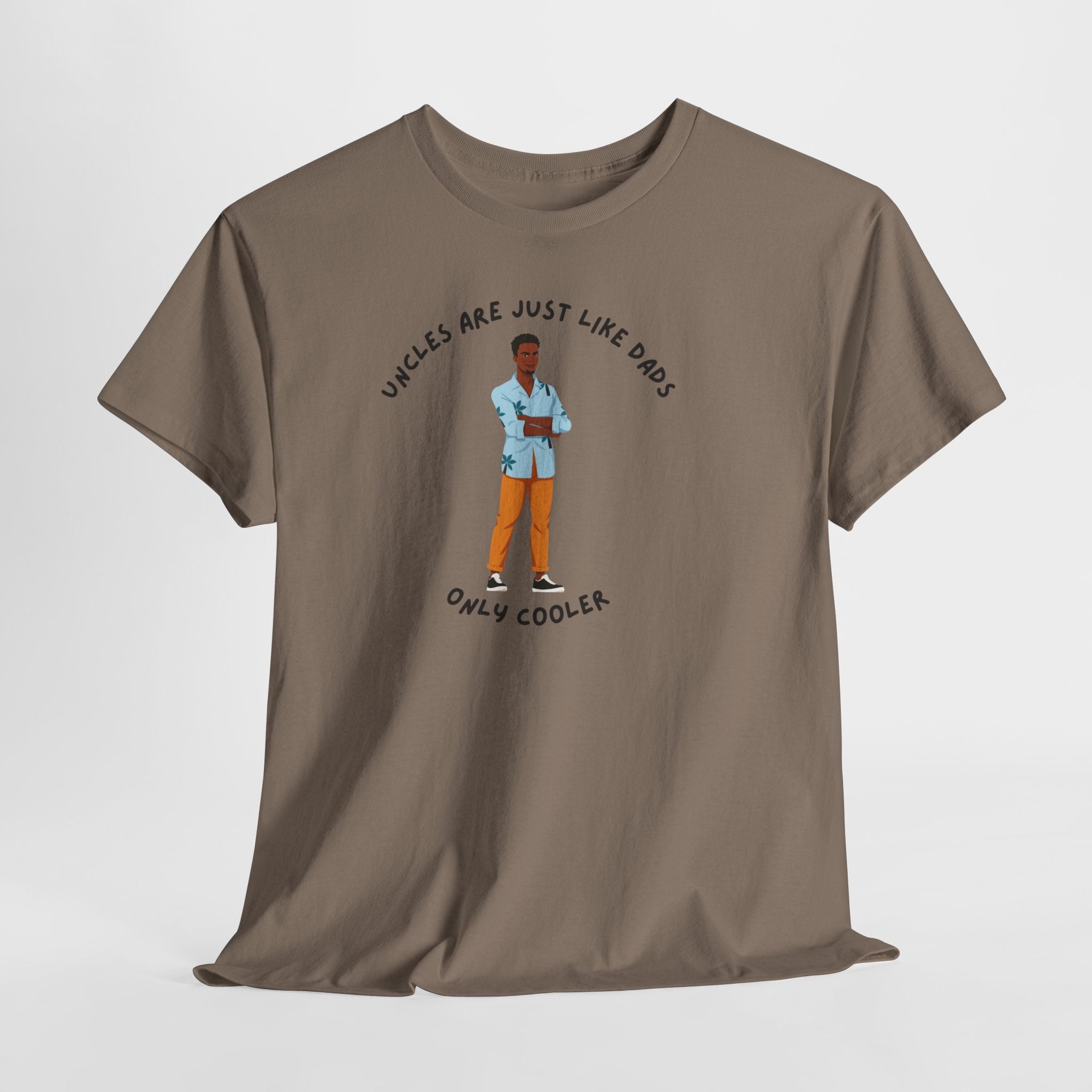 Fun  Cool Uncles  Unisex Heavy Cotton Tee Shirt