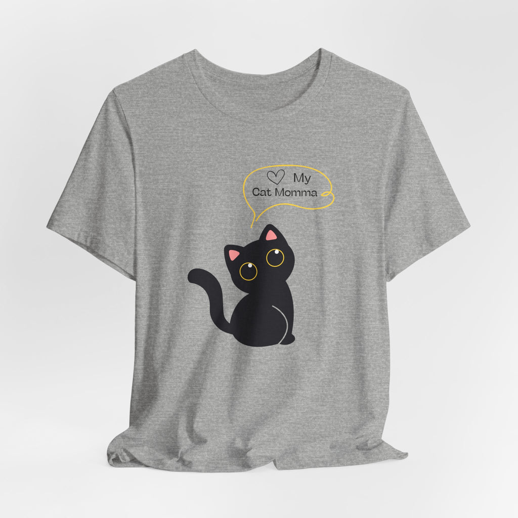 Cute Cat Mom Unisex Tee - Perfect for Cat Lovers, Gifts for Pet Moms, Casual Wear, Animal Lovers, Cat-themed Birthday