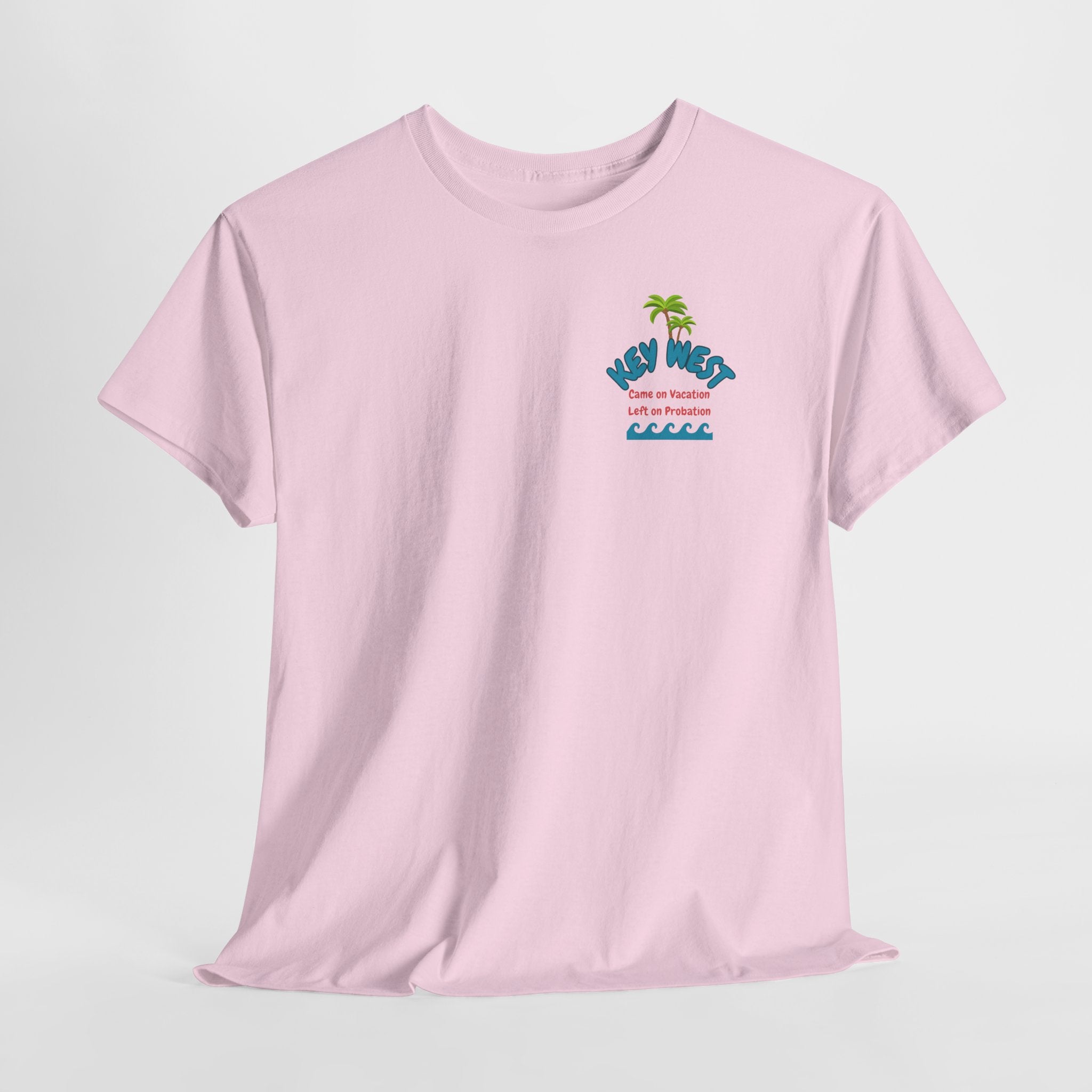 Visit Key West come back with a new reputation. Unisex Heavy Cotton Tee, Tropical Summer Shirt, Beachwear Gift, Vacation Outfit, Fun Casual Style