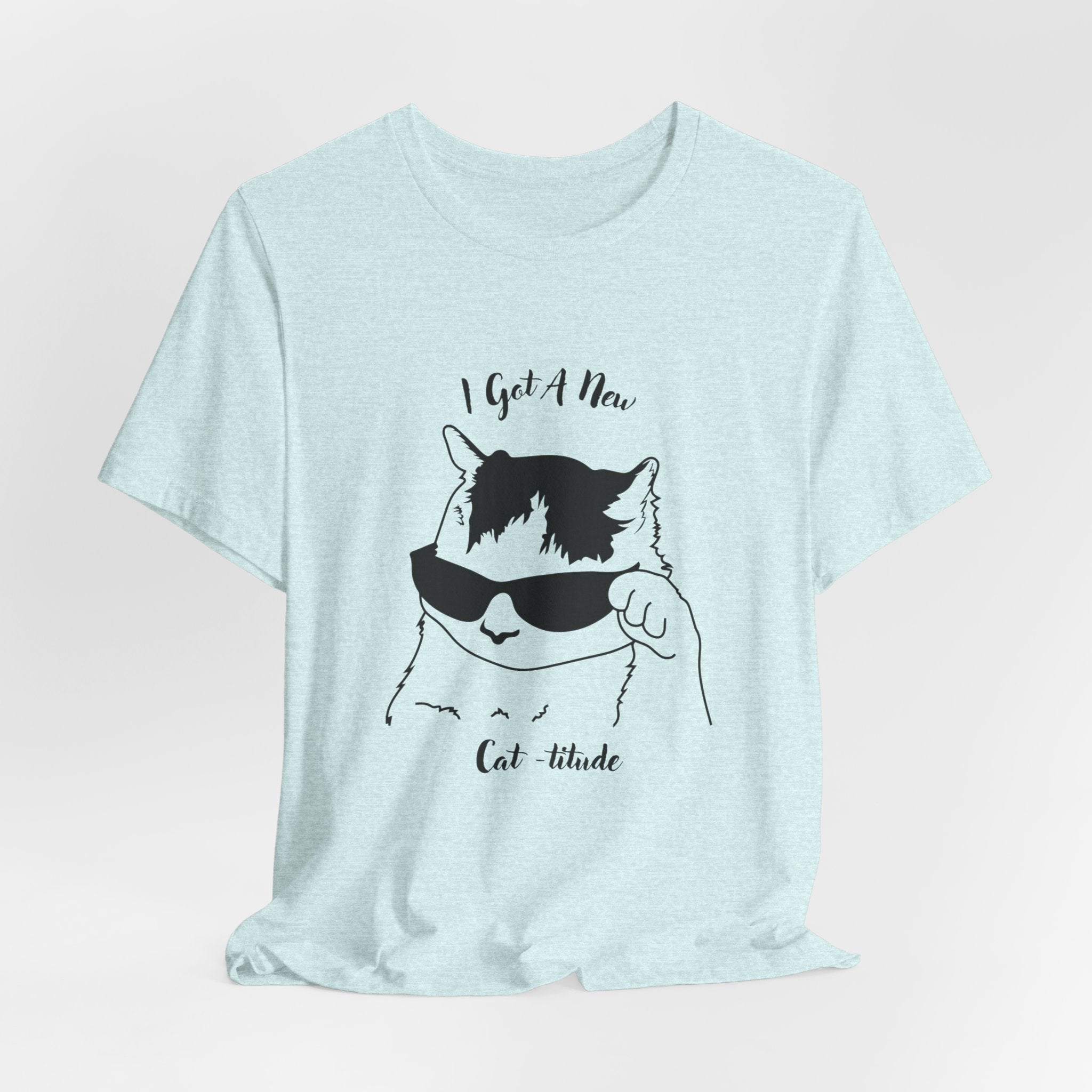 Cat Lovers Show Your Cool Cat - titude  with this Fun Heavy Cotton Unisex Tee Shirt