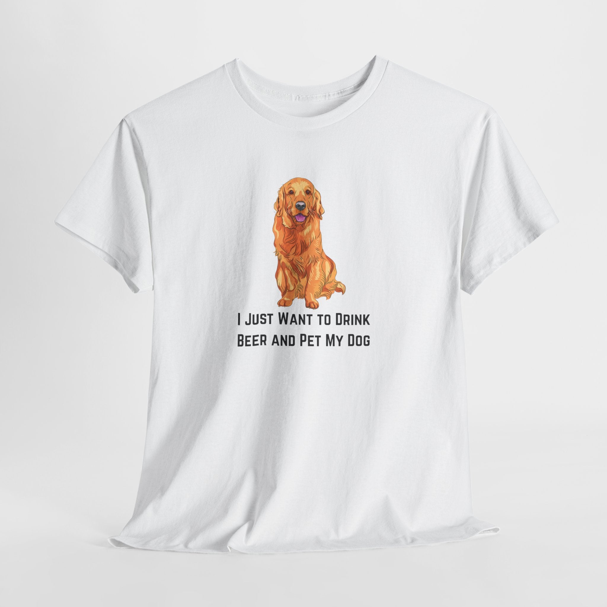 Funny Dog Lover Tee, I Just Want to Drink Beer and Pet My Dog Shirt, Perfect Gift for Dog Owners, Casual Wear for Pet Lovers, Great [...]
